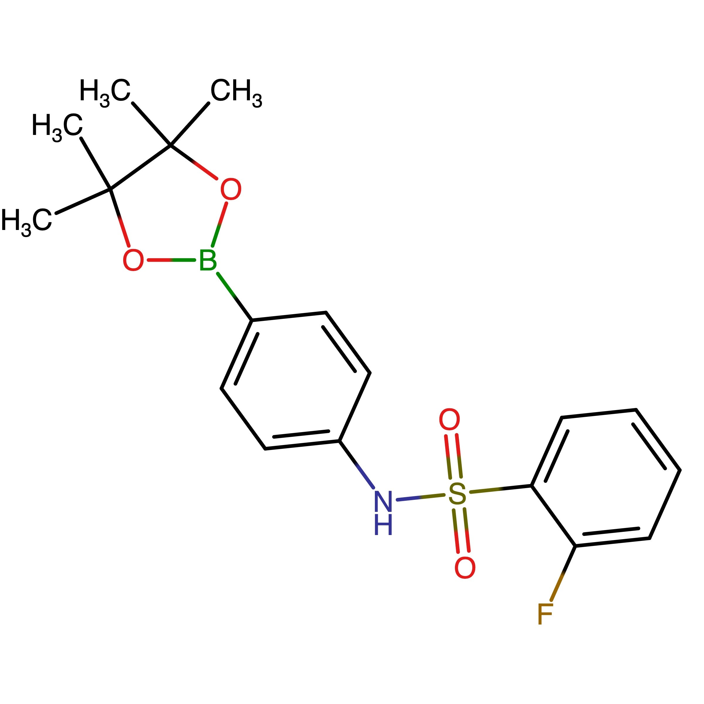CAS 1637249-14-9 | 2-Fluoro-N-[4-(4,4,5,5-tetramethyl-1,3,2-dioxaborolan-2-yl)phenyl]benzenesulfonamide