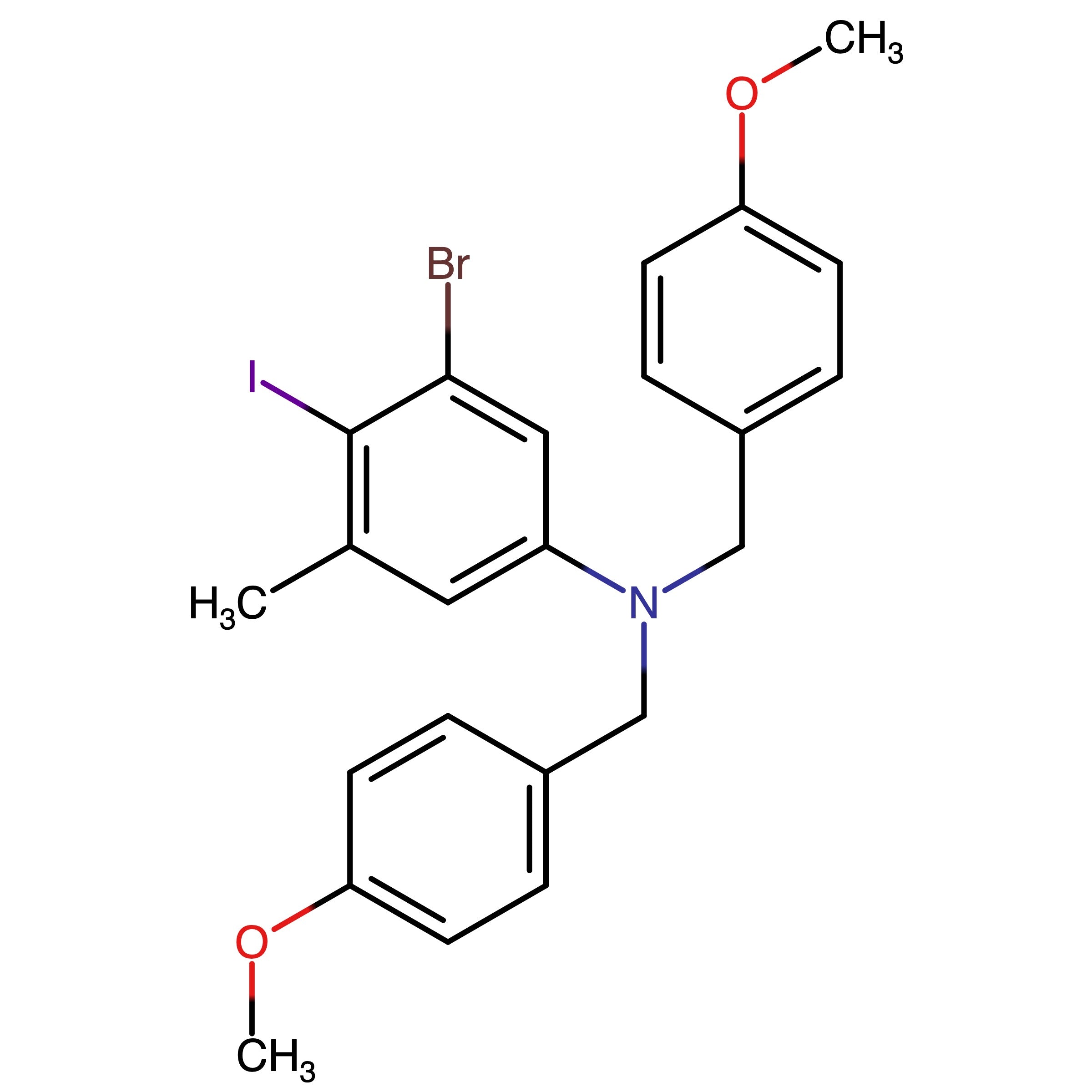 CAS 2850325-87-8 | 3-Bromo-4-iodo-N,N-bis(4-methoxybenzyl)-5-methylaniline