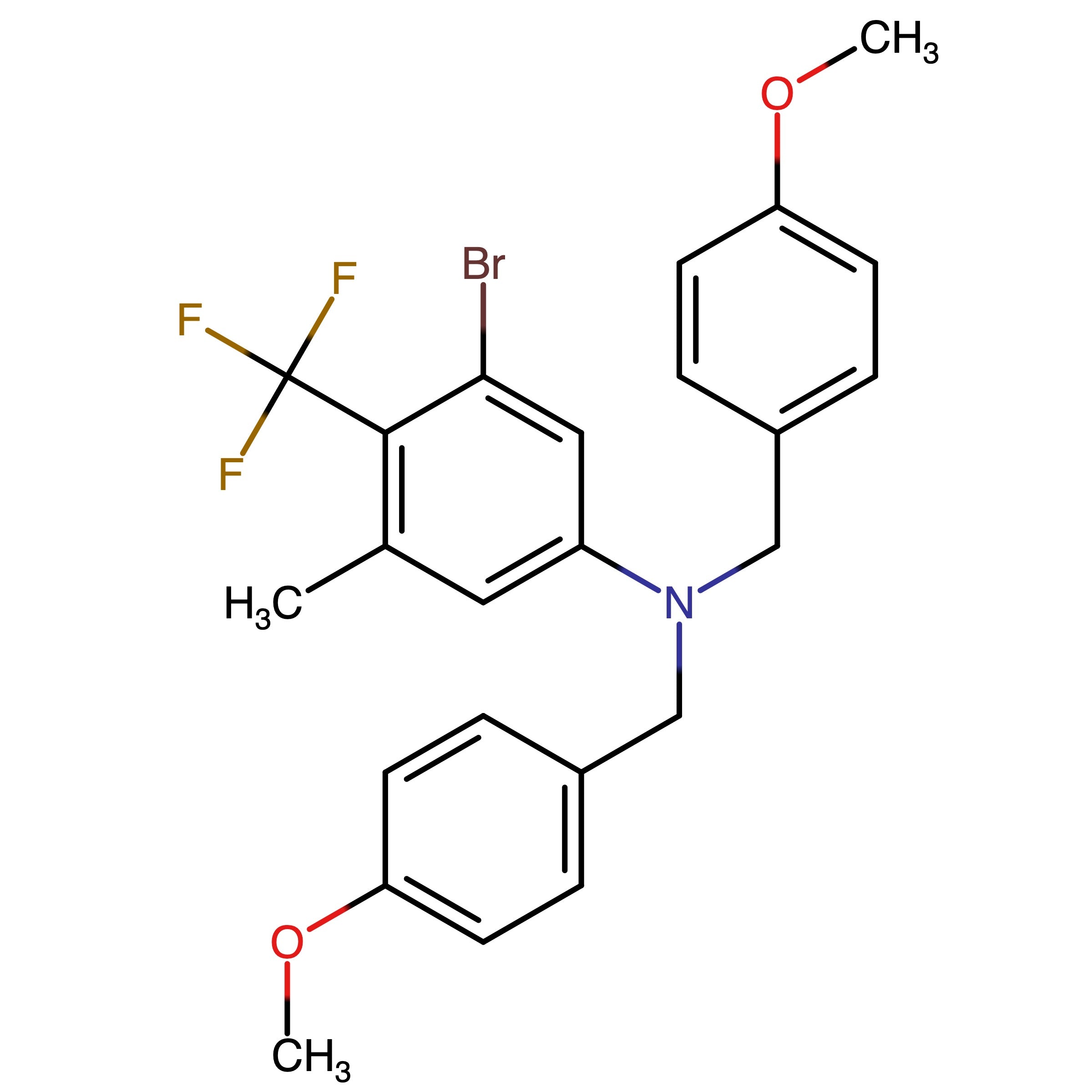 CAS 2850325-88-9 | 3-Bromo-N,N-bis(4-methoxybenzyl)-5-methyl-4-(trifluoromethyl)aniline