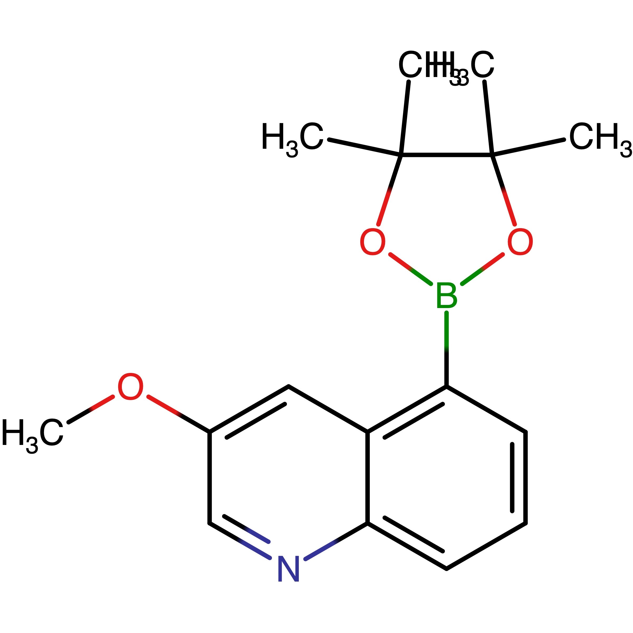 CAS 881656-35-5 | 3-Methoxy-5-(4,4,5,5-tetramethyl-1,3,2-dioxaborolan-2-yl)quinoline | MFCD20527212