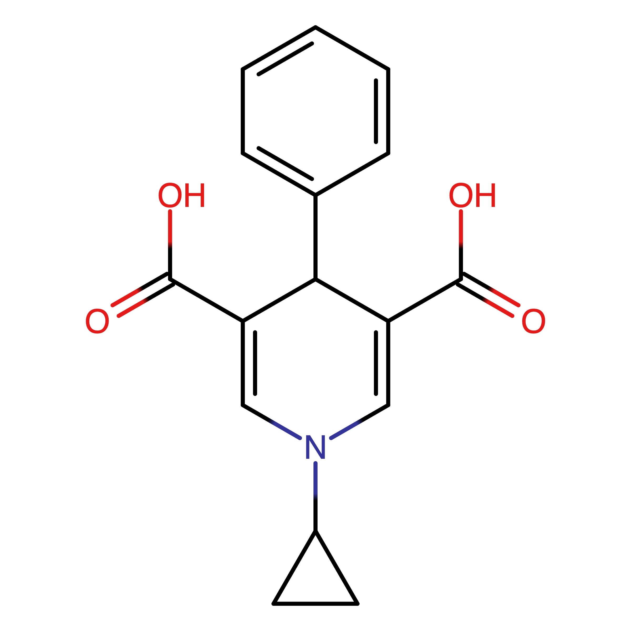 CAS 1186106-14-8 | 1-Cyclopropyl-4-phenyl-1,4-dihydropyridine-3,5-dicarboxylic acid