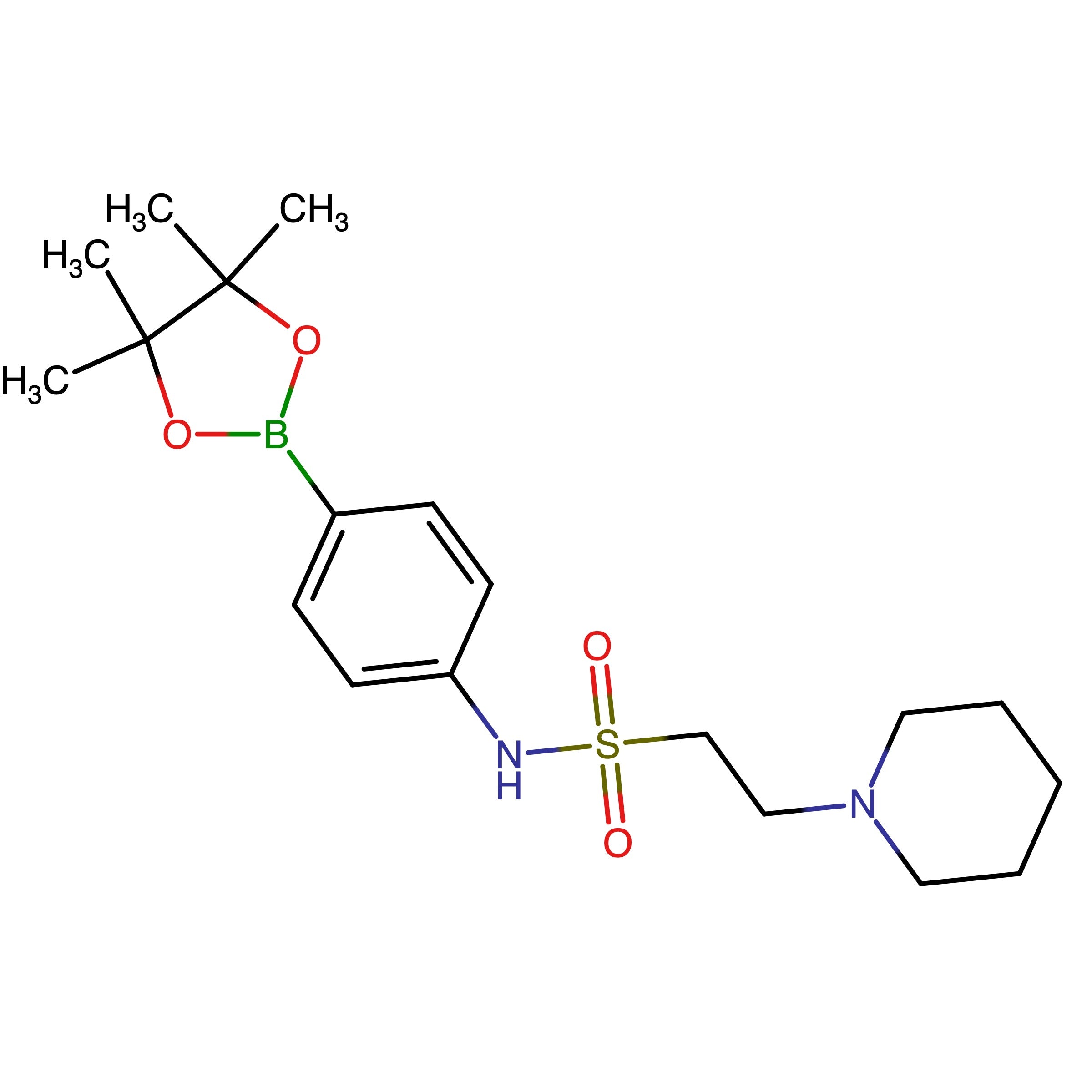 CAS 756520-84-0 | 2-(Piperidin-1-yl)-N-(4-(4,4,5,5-tetramethyl-1,3,2-dioxaborolan-2-yl)phenyl)ethane-1-sulfonamide