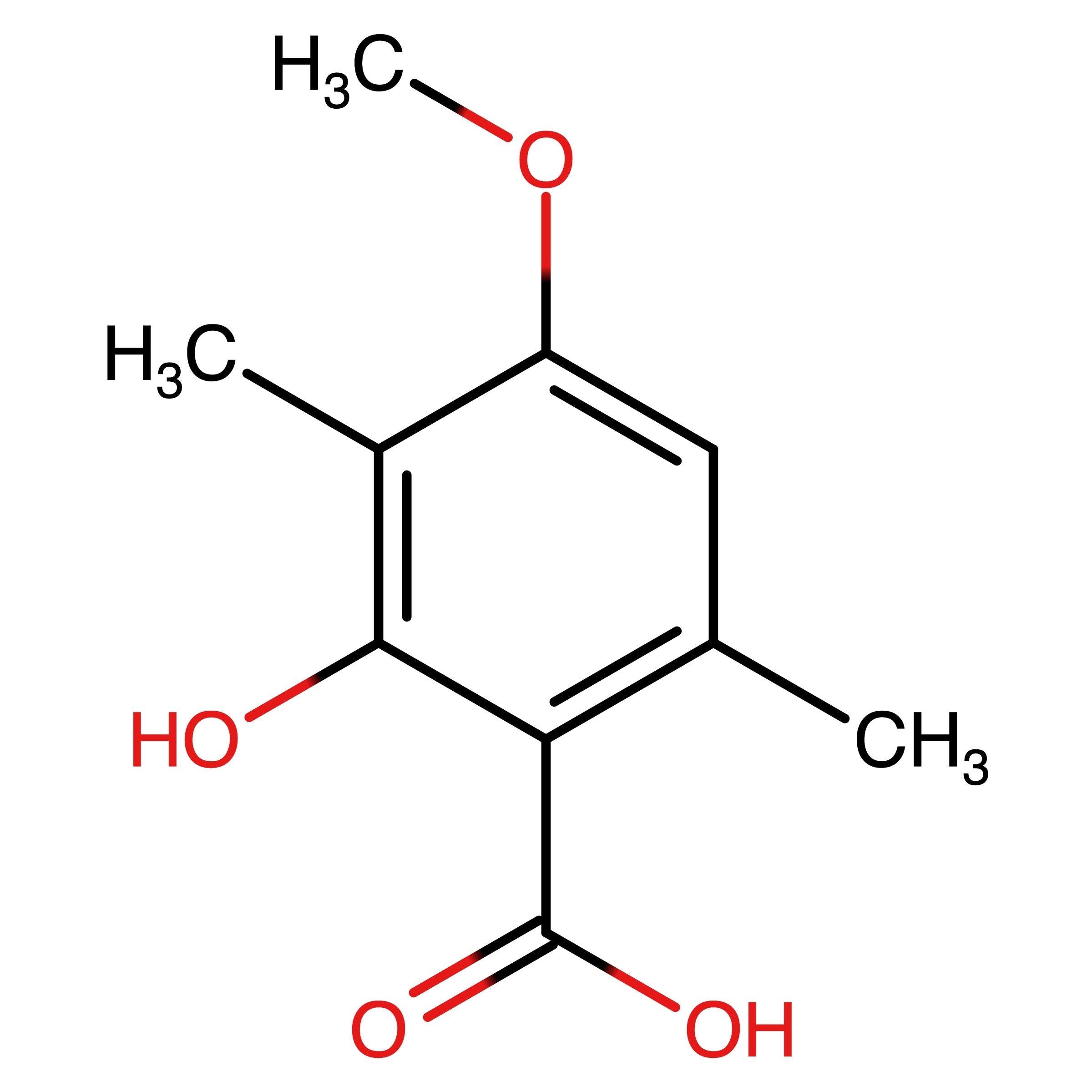 CAS 479-26-5 | 2-Hydroxy-4-methoxy-3,6-dimethylbenzoic acid | MFCD20638225