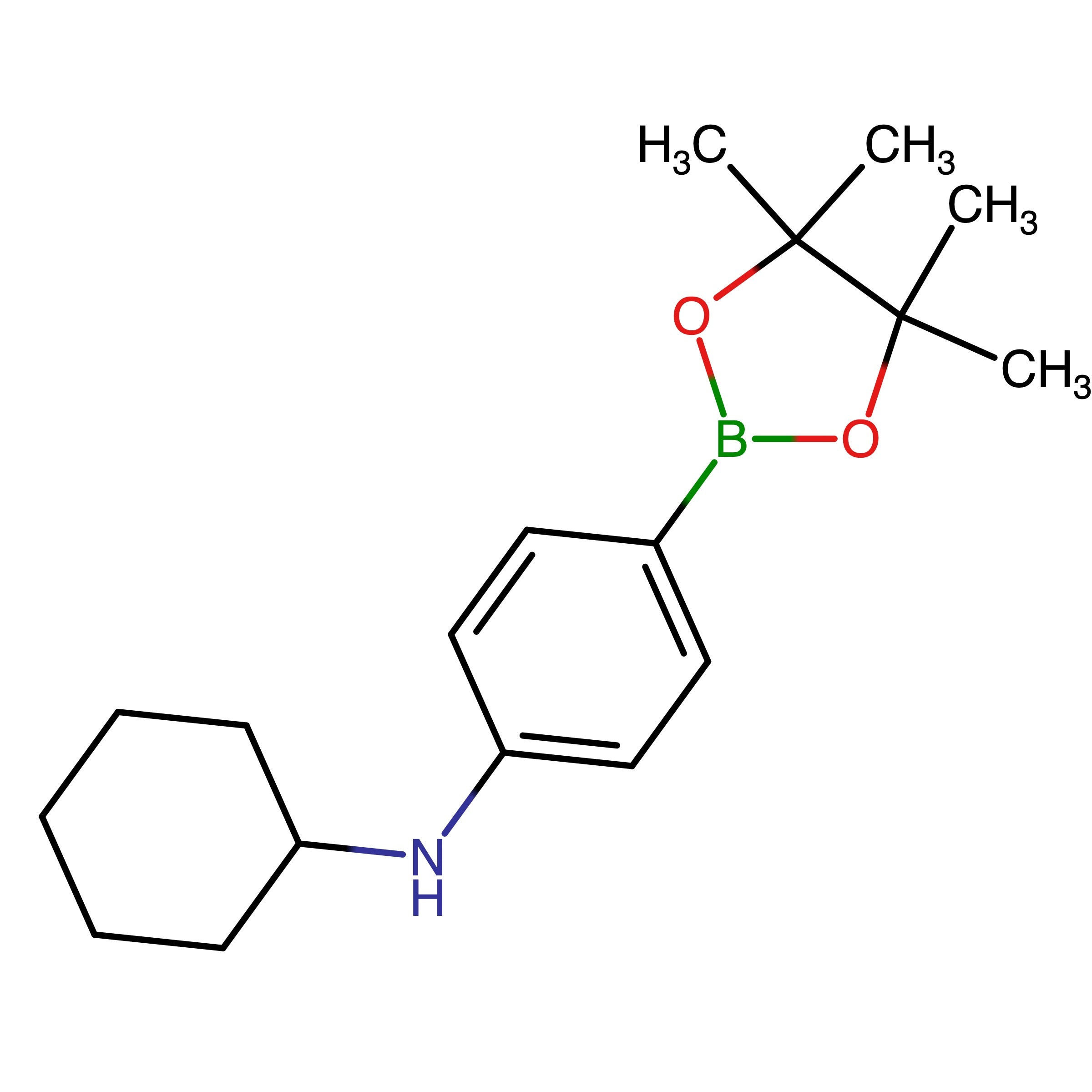 CAS 1430474-30-8 | N-Cyclohexyl-4-(4,4,5,5-tetramethyl-1,3,2-dioxaborolan-2-yl)aniline