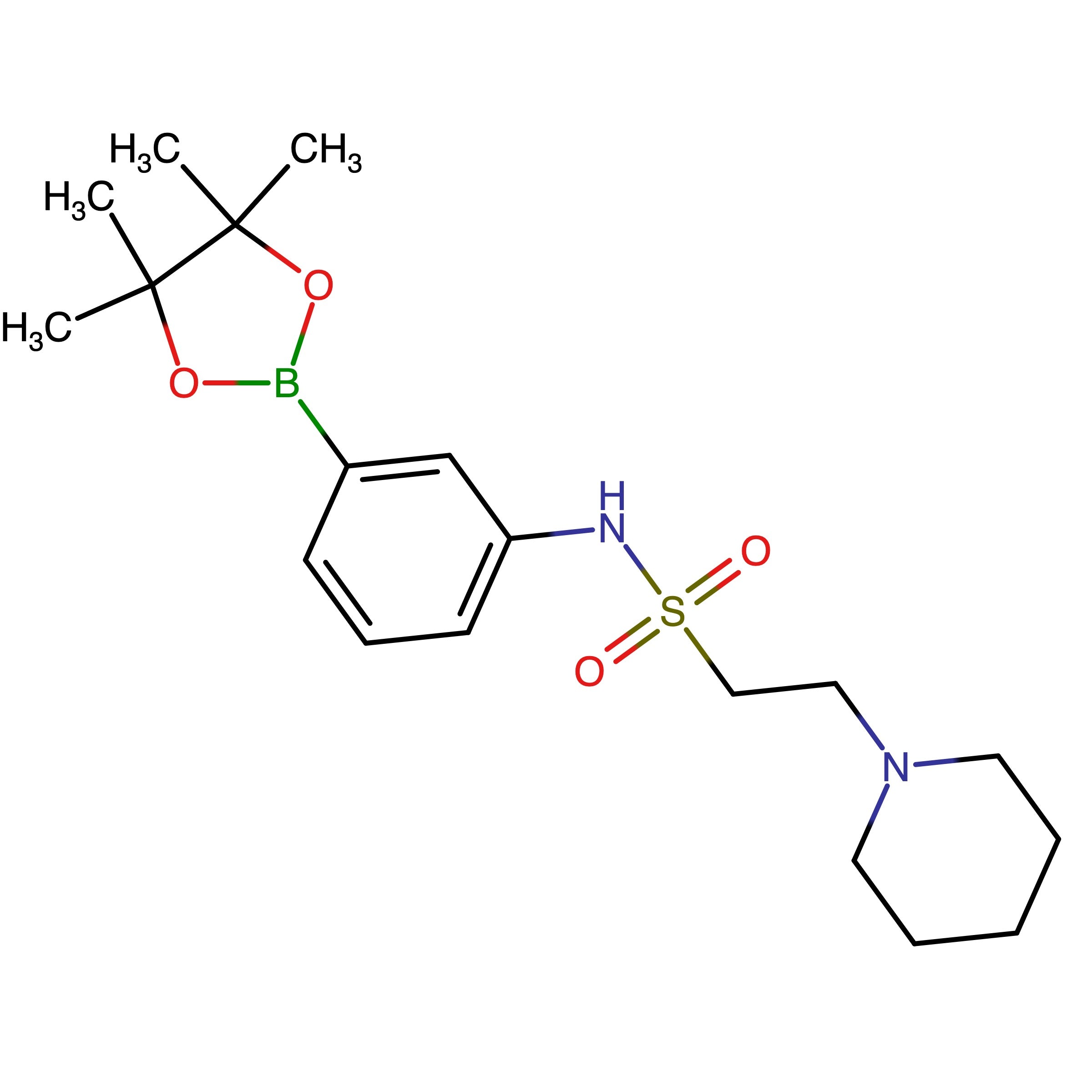CAS 756520-97-5 | 2-(Piperidin-1-yl)-N-(3-(4,4,5,5-tetramethyl-1,3,2-dioxaborolan-2-yl)phenyl)ethane-1-sulfonamide