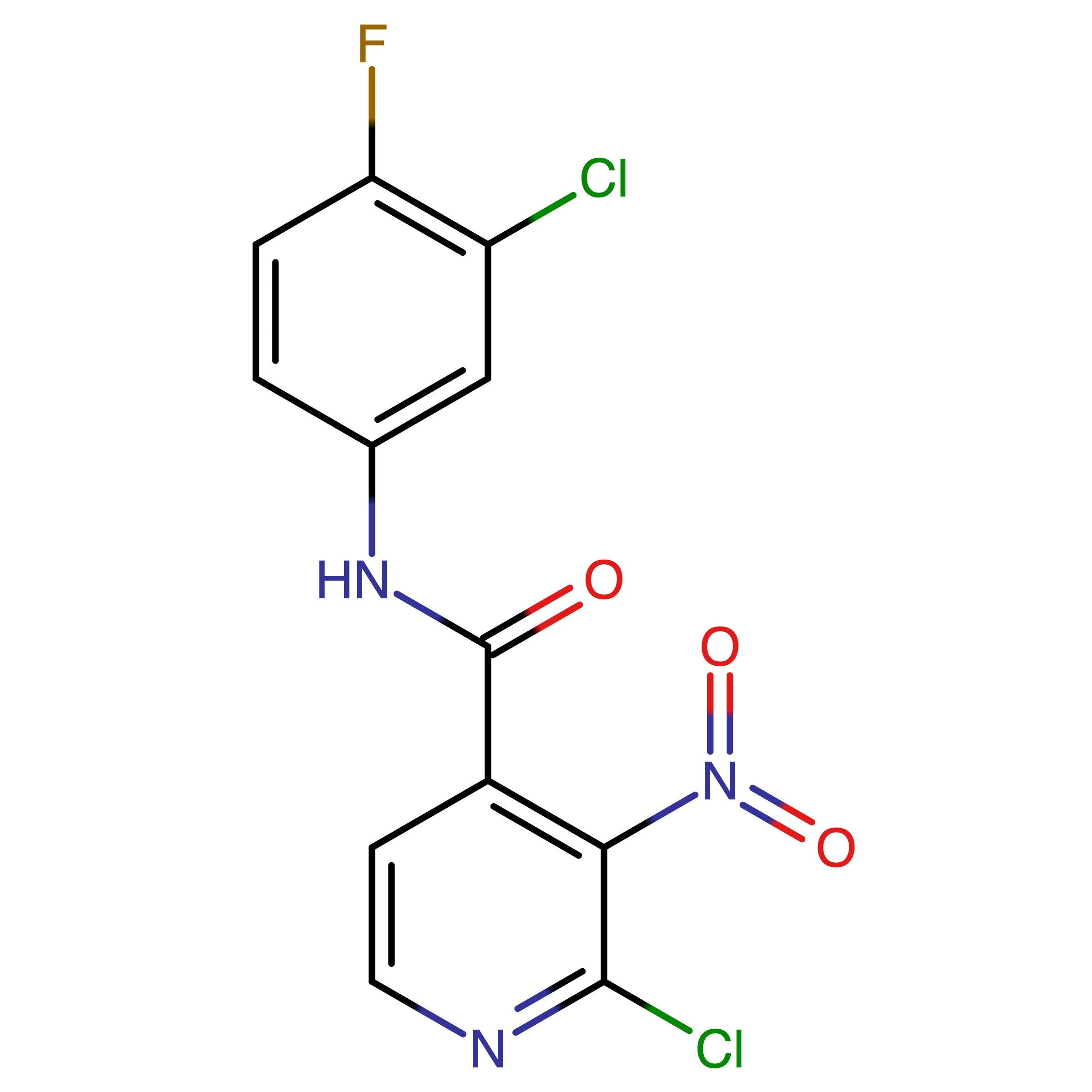 CAS 1469764-67-7 | 2-Chloro-N-(3-chloro-4-fluorophenyl)-3-nitroisonicotinamide