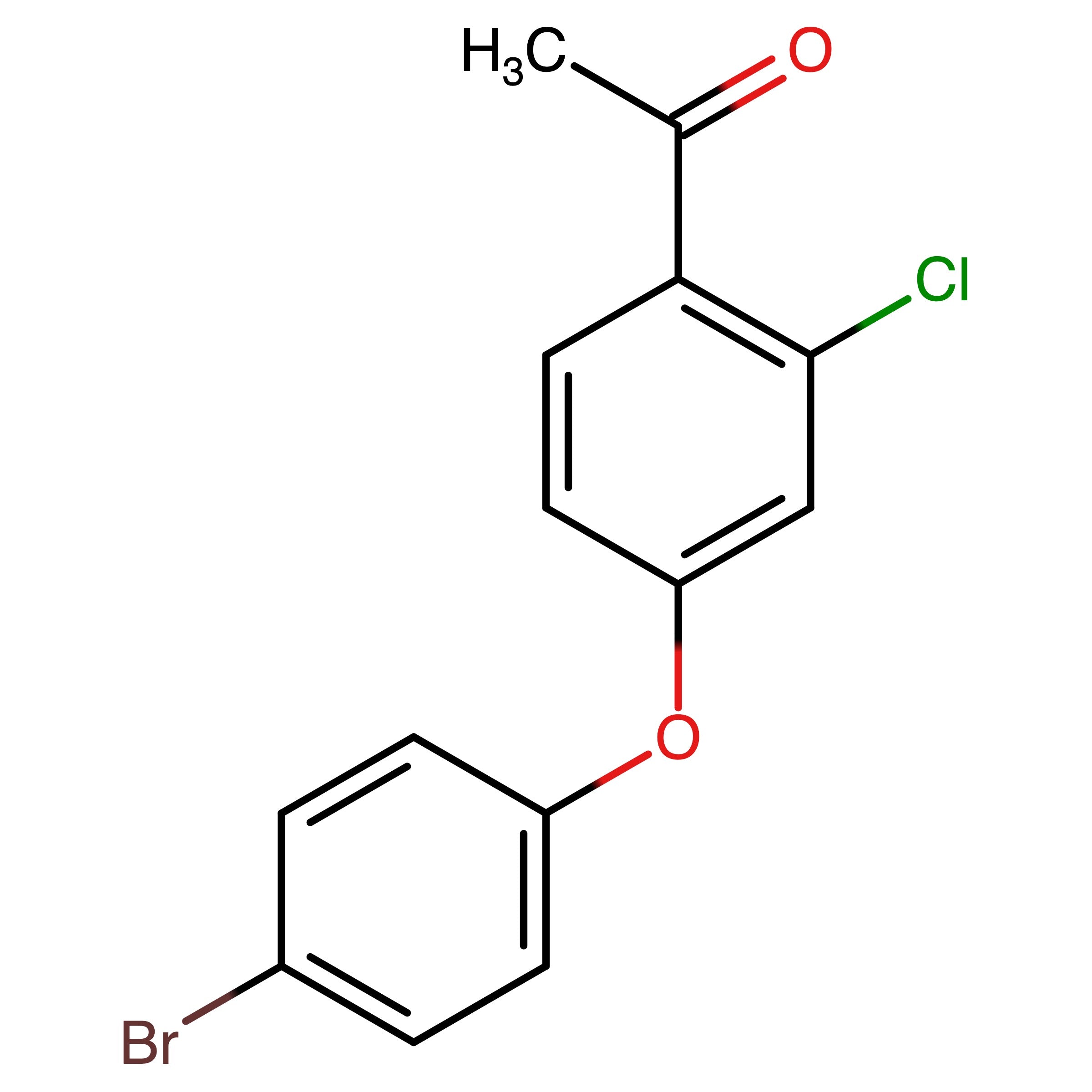 CAS 1477768-90-3 | 1-(4-(4-Bromophenoxy)-2-chlorophenyl)ethan-1-one