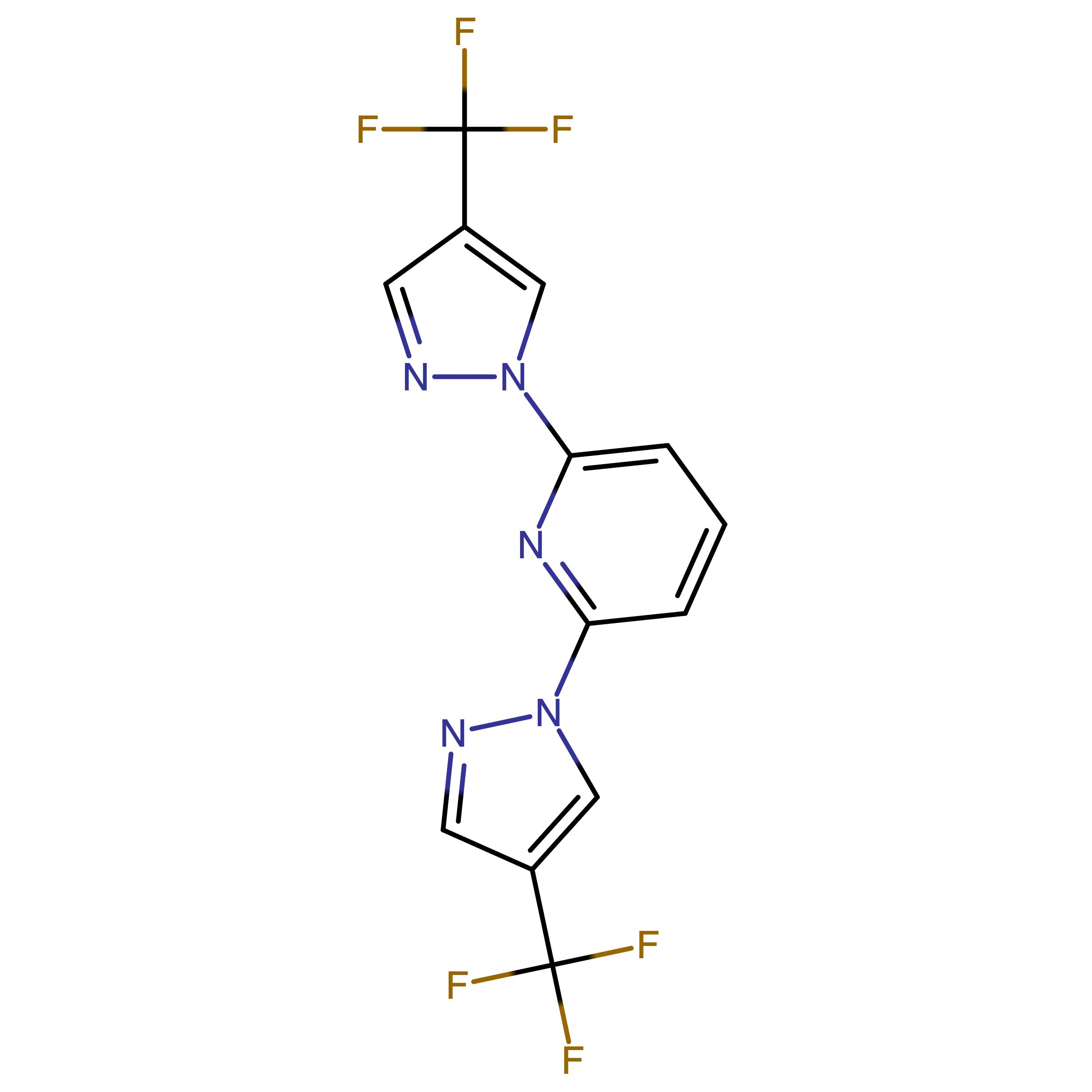 CAS 2941013-96-1 | 2,6-Bis(4-(trifluoromethyl)-1H-pyrazol-1-yl)pyridine