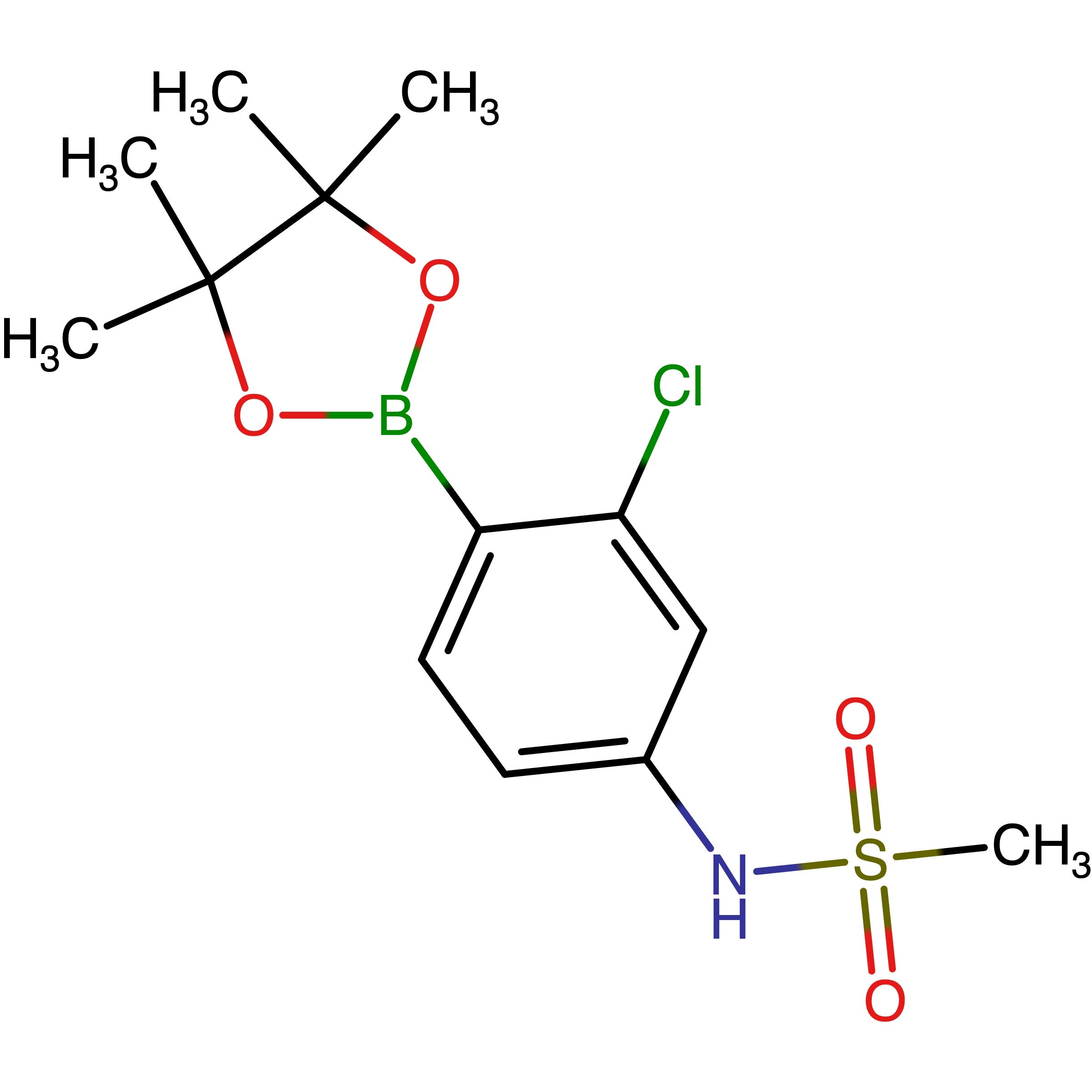 CAS 1667753-37-8 | N-(3-Chloro-4-(4,4,5,5-tetramethyl-1,3,2-dioxaborolan-2-yl)phenyl)methanesulfonamide