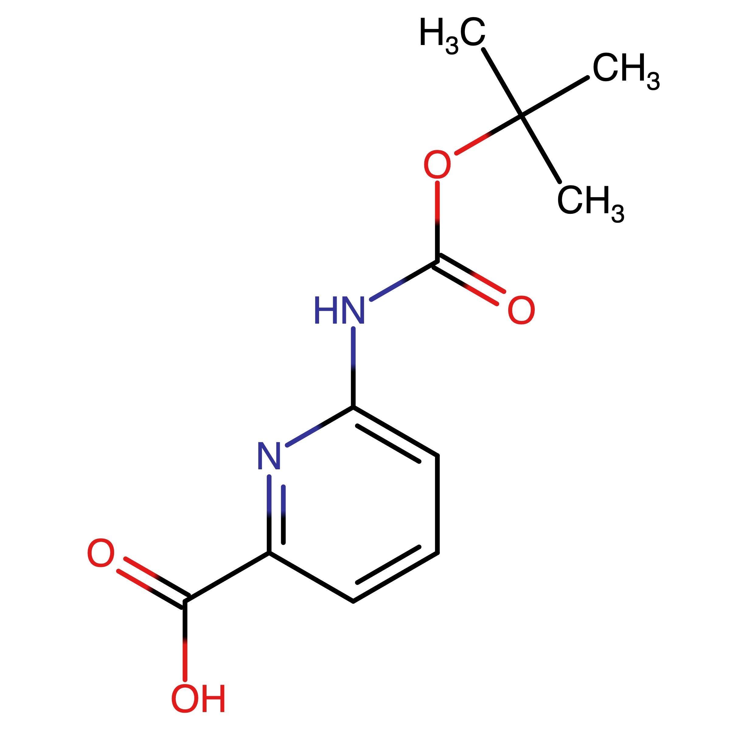 CAS 258497-21-1 | 6-((tert-Butoxycarbonyl)amino)picolinic acid | MFCD06657508