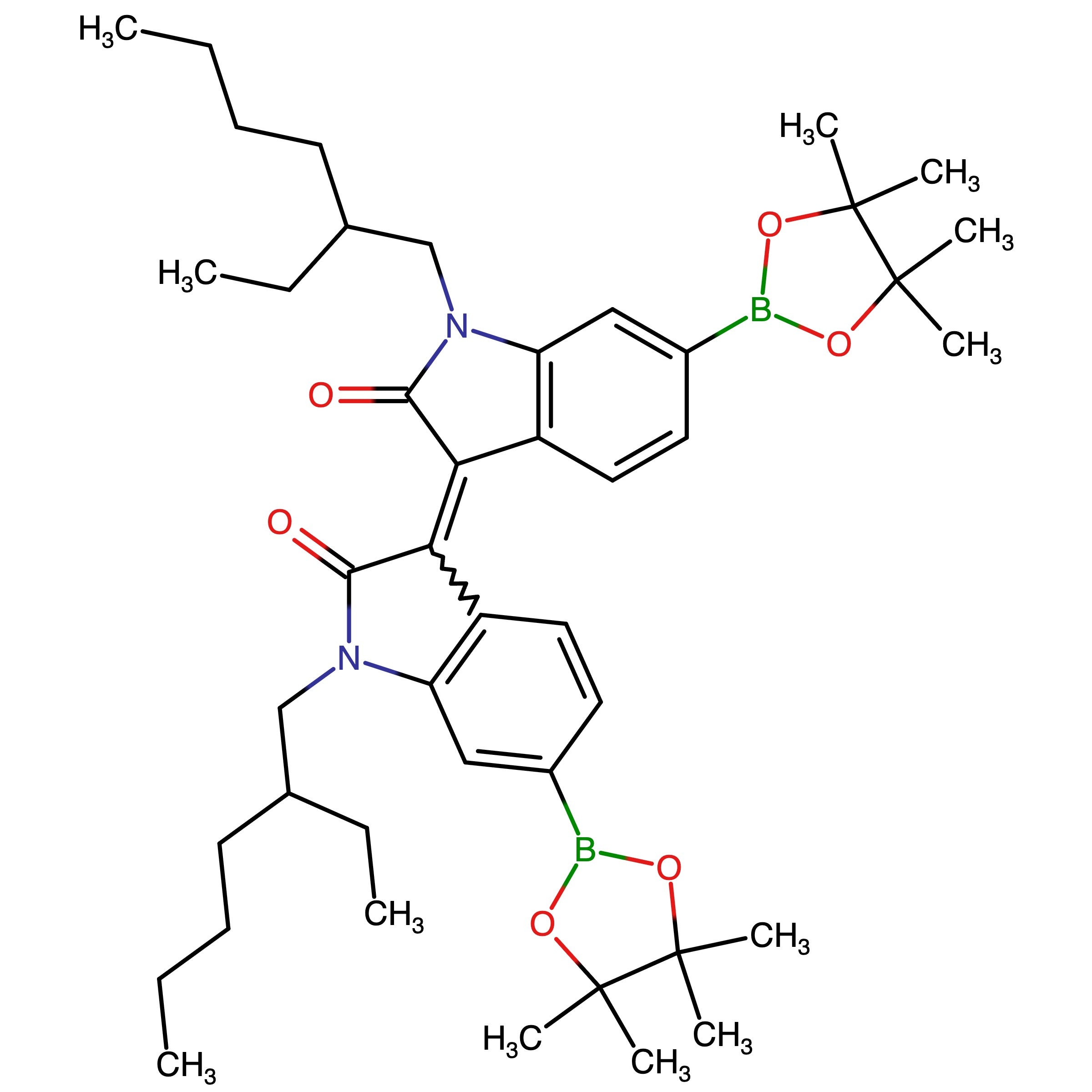 CAS 1821433-54-8 | N,N'-Bis(2-ethylhexyl)-6,6'-bis(4,4,5,5-tetramethyl-1,3,2-dioxaborolan-2-yl)isoindigo
