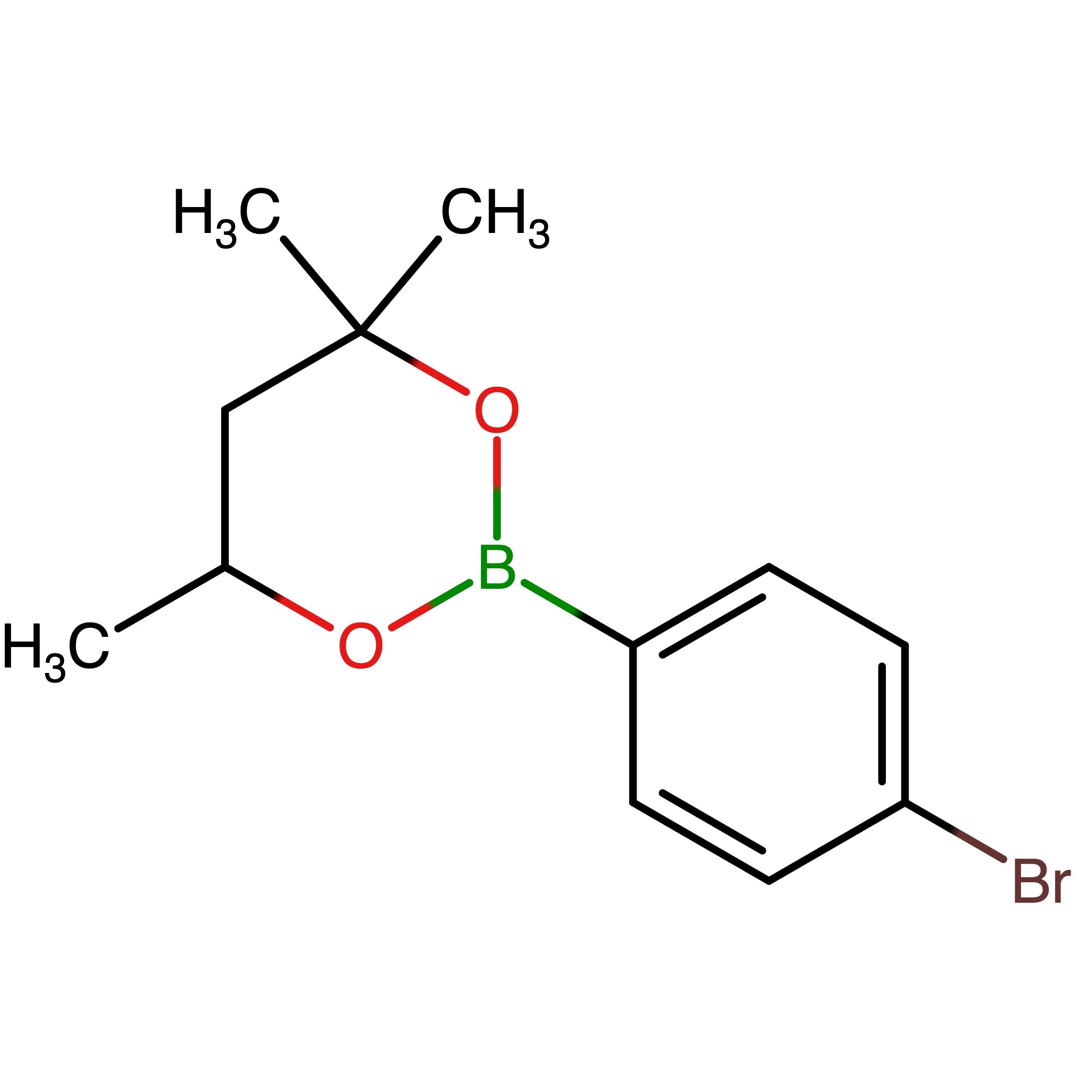 CAS 1092060-78-0 | 2-(4-Bromophenyl)-4,4,6-trimethyl-1,3,2-dioxaborinane | MFCD28101506