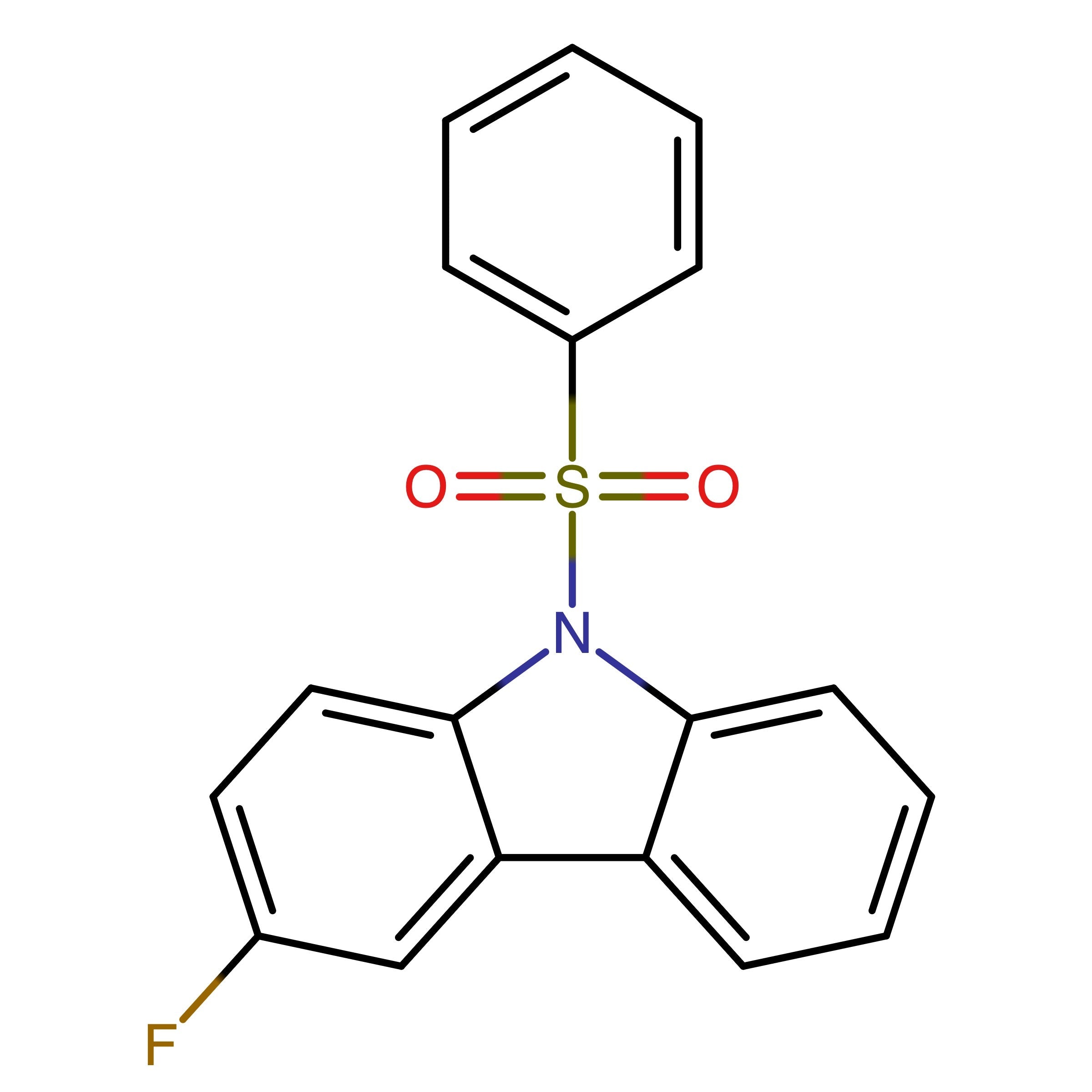 CAS 1283747-35-2 | 3-Fluoro-9-(phenylsulfonyl)-9H-carbazole