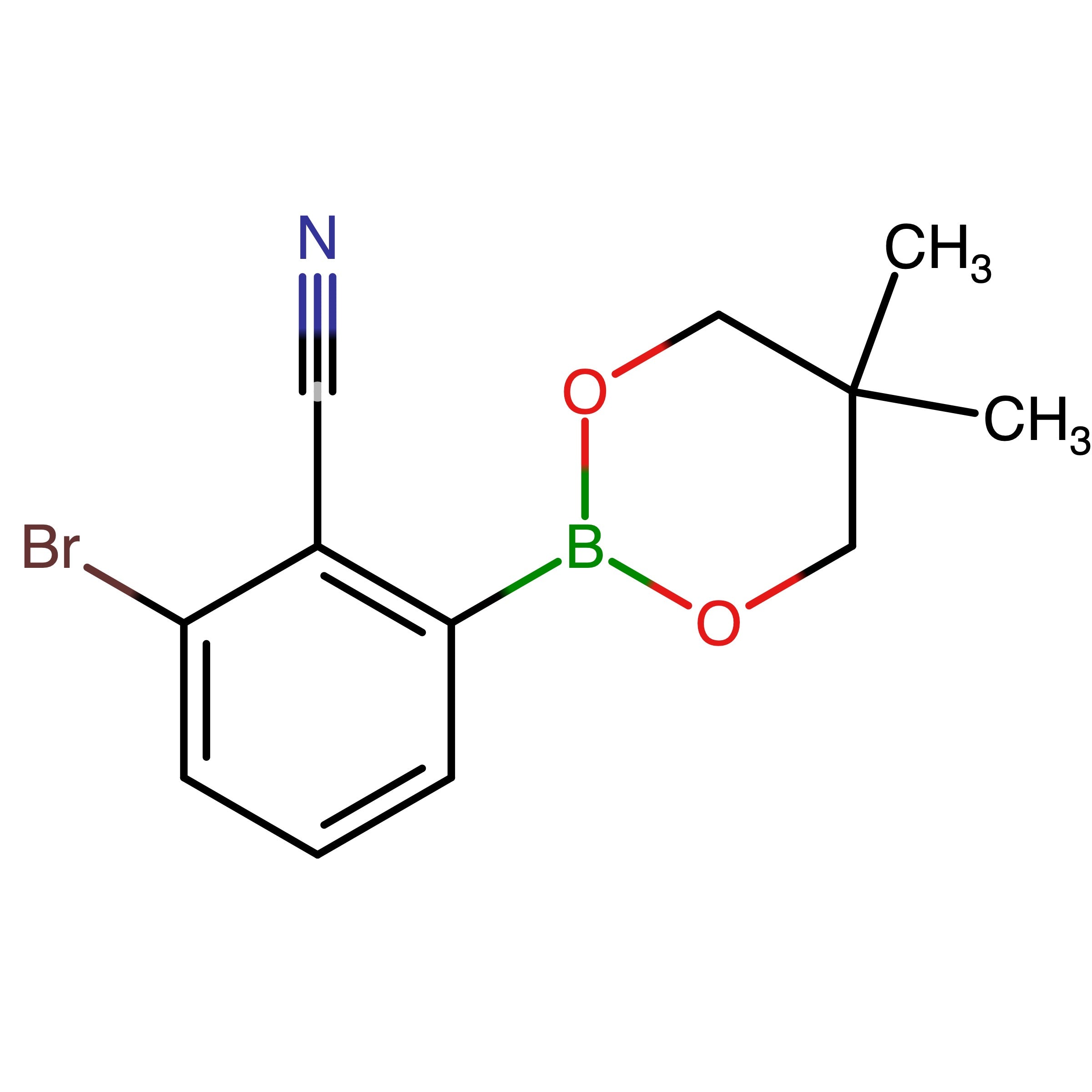 CAS 883899-07-8 | 2-Bromo-6-(5,5-dimethyl-1,3,2-dioxaborinan-2-yl)benzonitrile | MFCD08669549