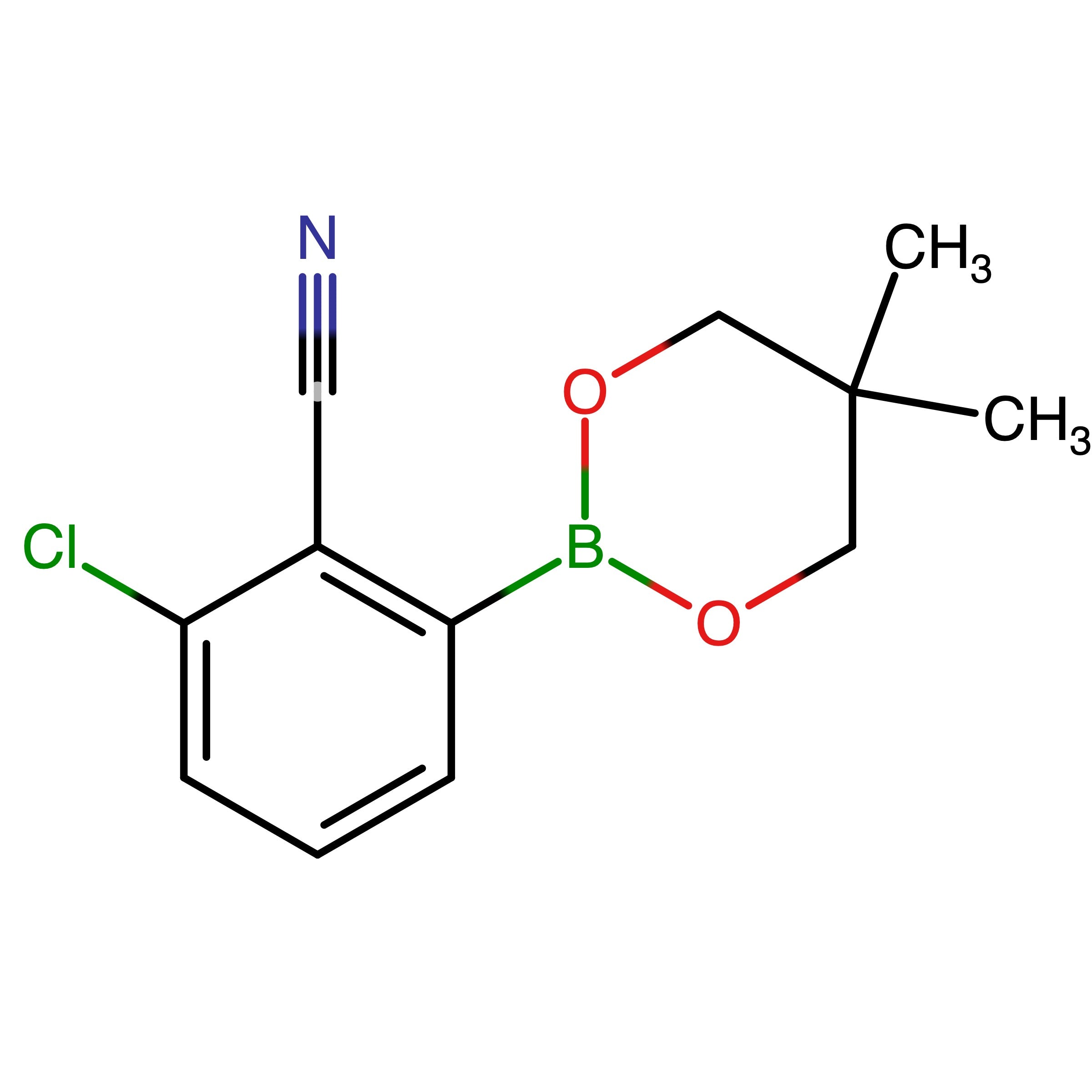 CAS 883899-06-7 | 2-Chloro-6-(5,5-dimethyl-1,3,2-dioxaborinan-2-yl)benzonitrile | MFCD08669560