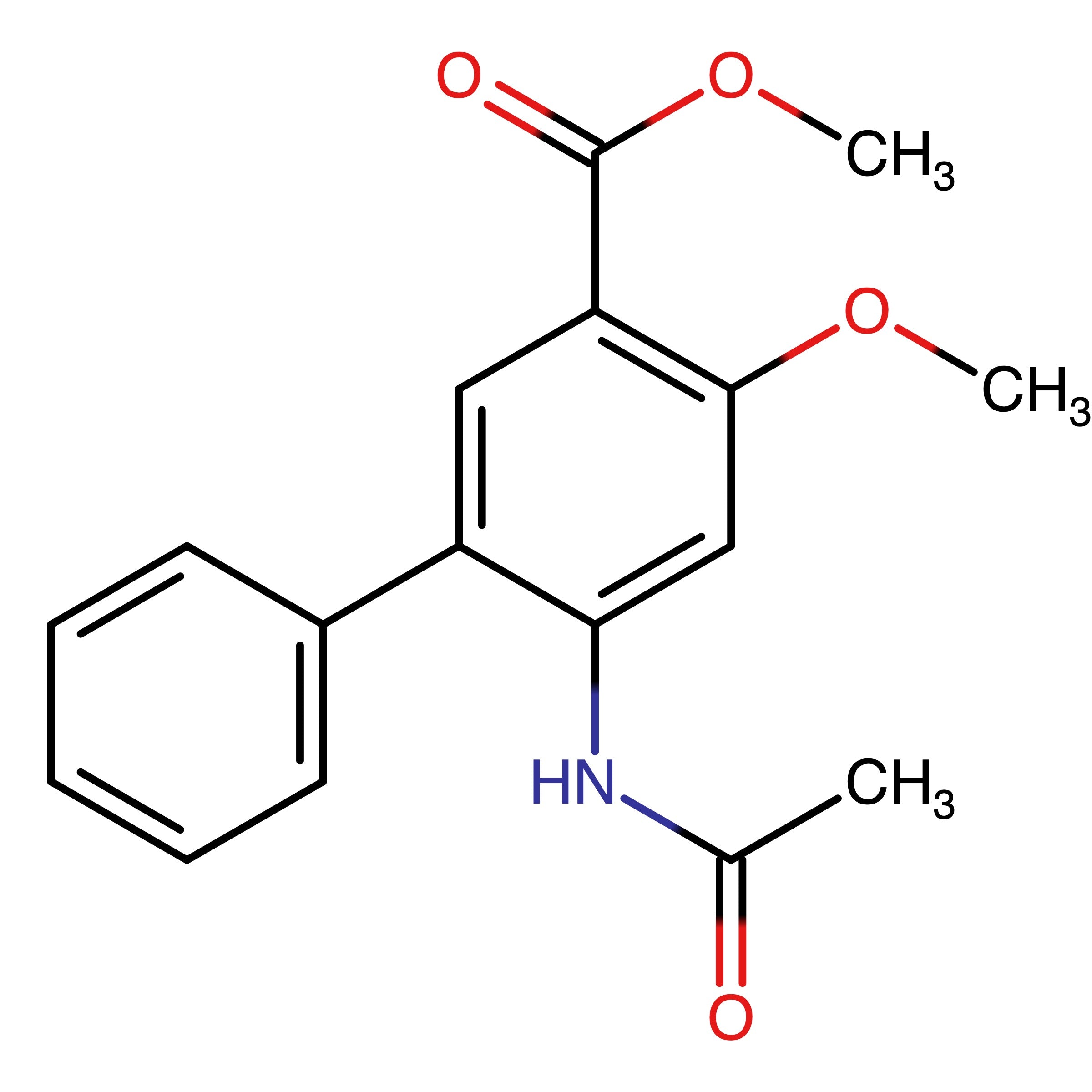 CAS 1058140-74-1 | 2-Acetamino-4-methoxy-5-methoxycarbonylbiphenyl