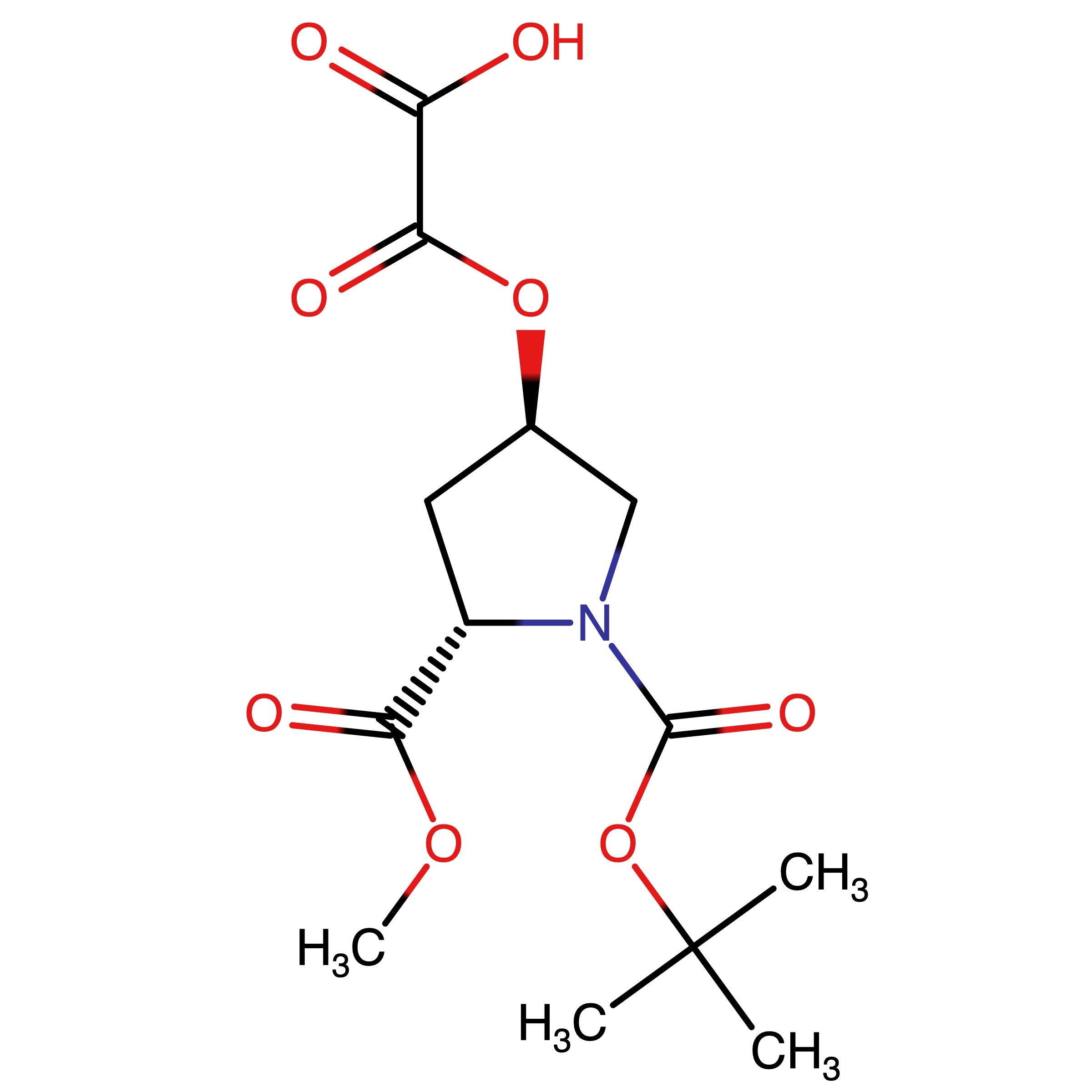 CAS 2022991-80-4 | 2-(((3R,5S)-1-(tert-Butoxycarbonyl)-5-(methoxycarbonyl)pyrrolidin-3-yl)oxy)-2- oxoacetic acid