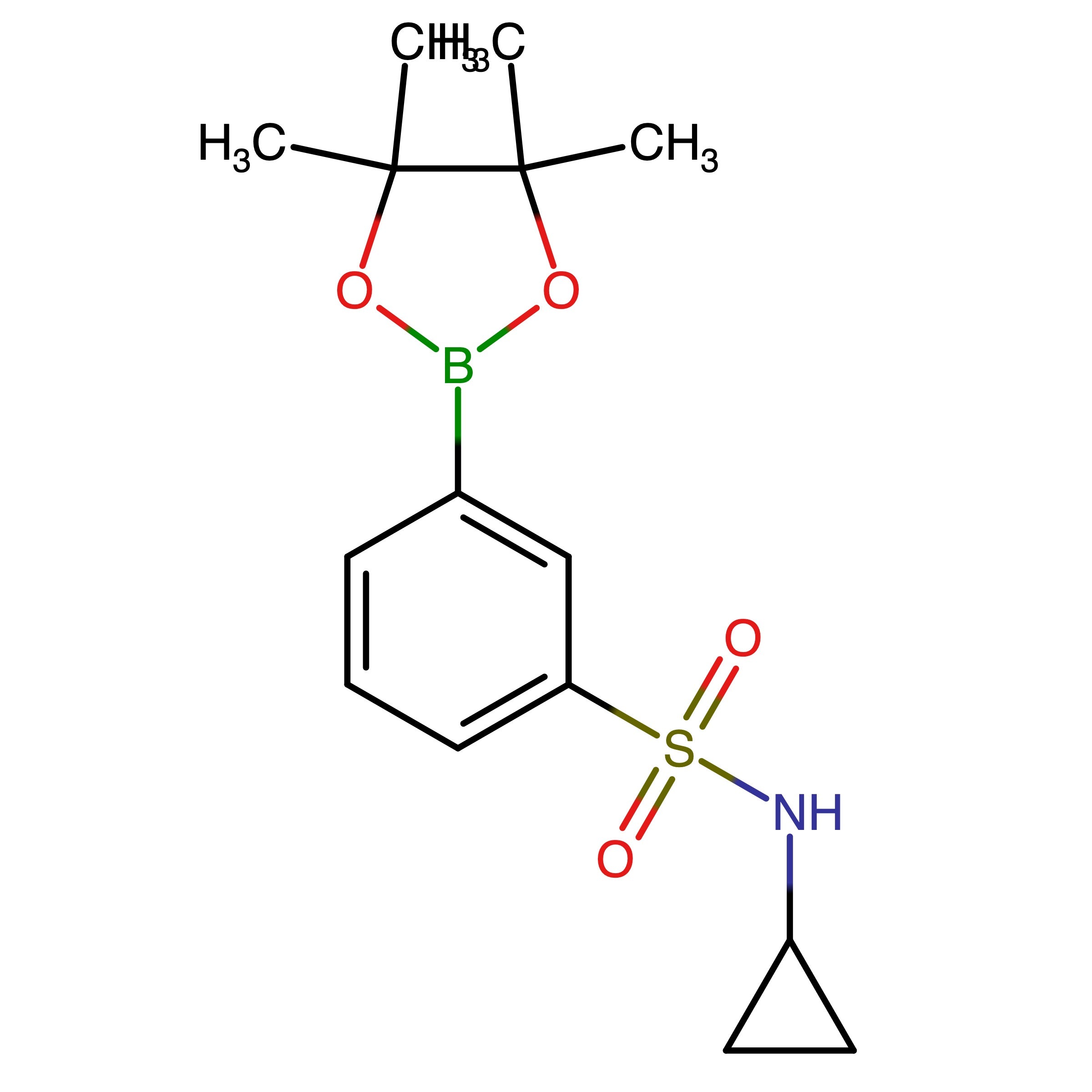 CAS 1416367-02-6 | N-Cyclopropyl-3-(4,4,5,5-tetramethyl-1,3,2-dioxaborolan-2-yl)benzenesulfonamide | MFCD32198945