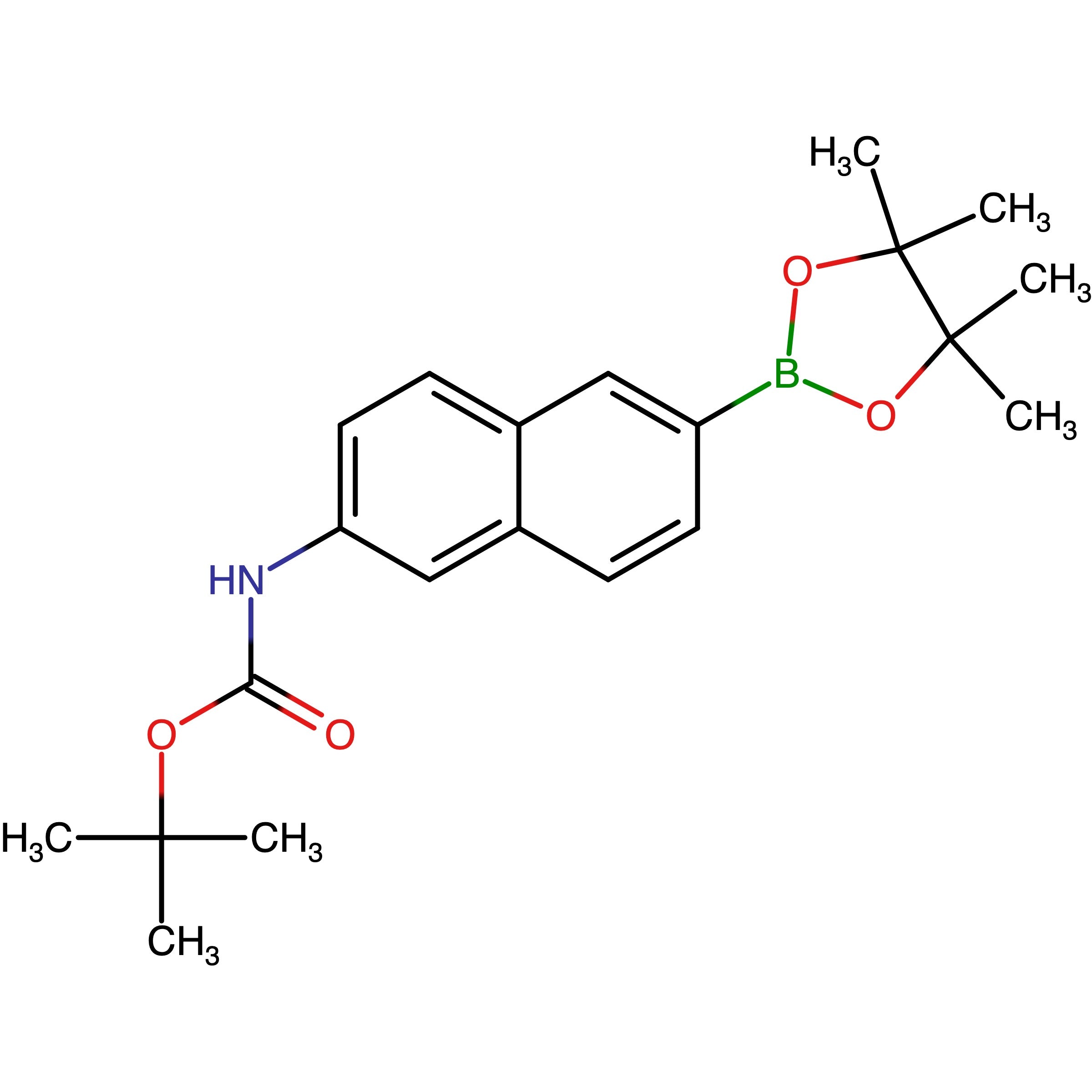 CAS 1312611-41-8 | tert-Butyl (6-(4,4,5,5-tetramethyl-1,3,2-dioxaborolan-2-yl)naphthalen-2-yl)carbamate | MFCD13191643