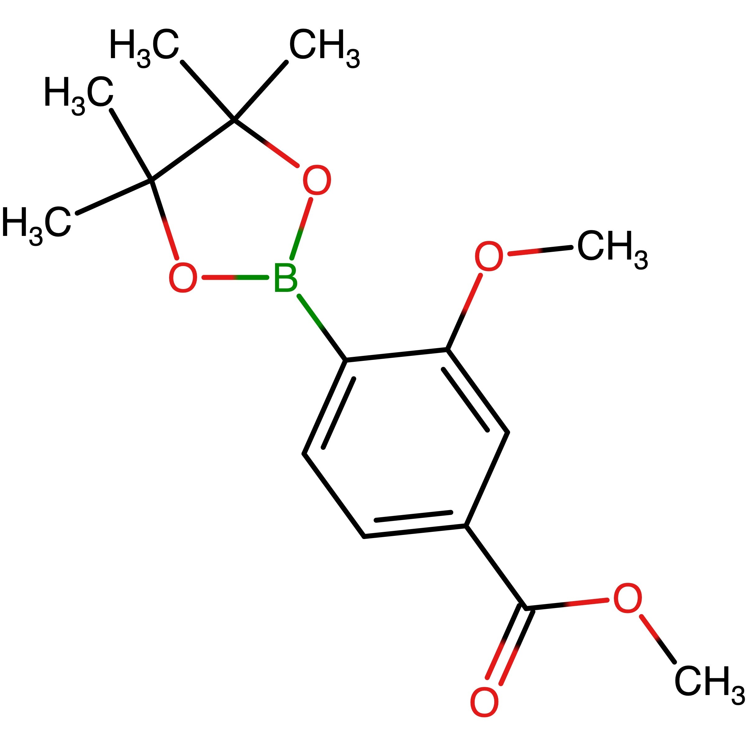 CAS 1246765-32-1 | Methyl 3-methoxy-4-(4,4,5,5-tetramethyl-1,3,2-dioxaborolan-2-yl)benzoate | MFCD18383504