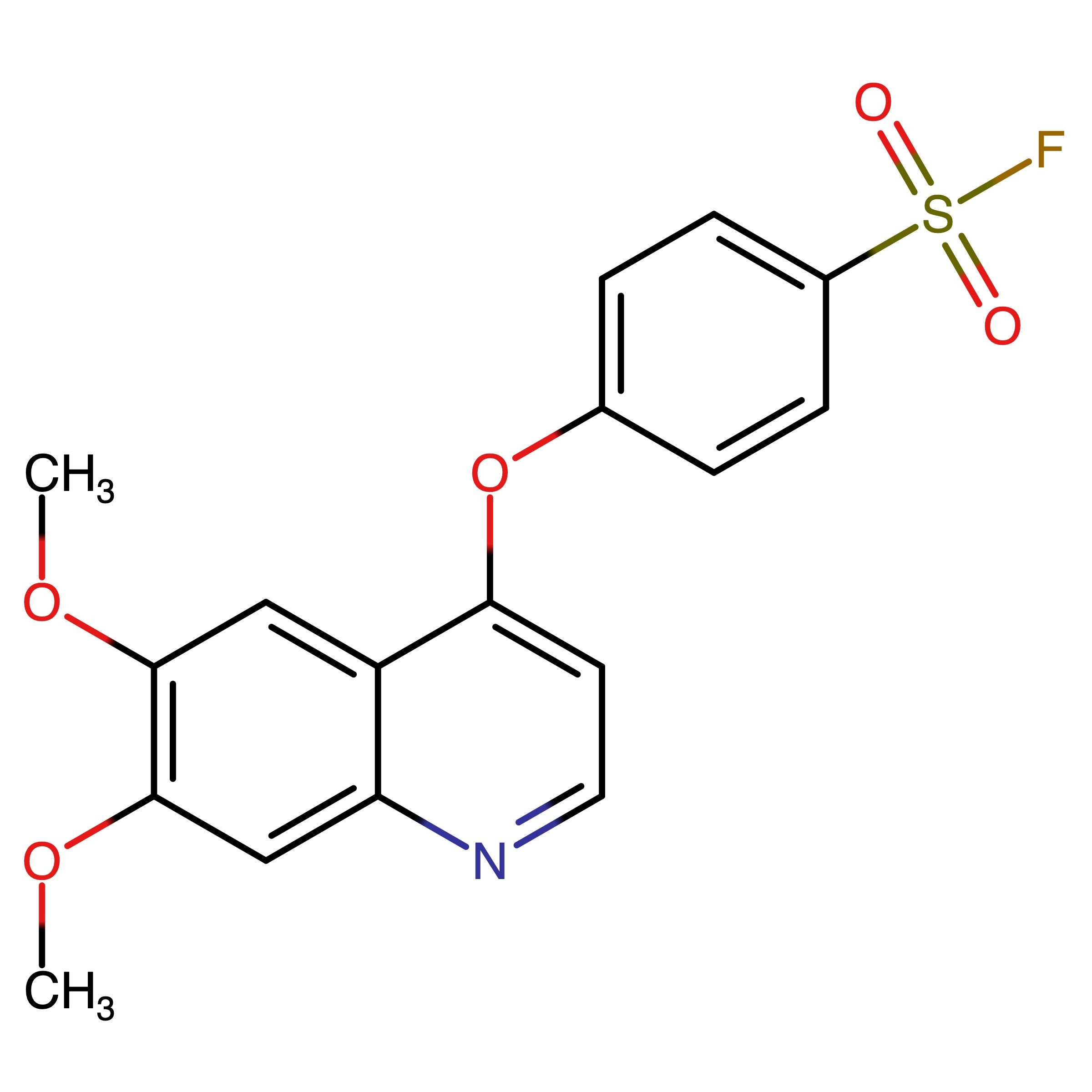 CAS 2411548-86-0 | 4-((6,7-Dimethoxyquinolin-4-yl)oxy)benzenesulfonyl fluoride