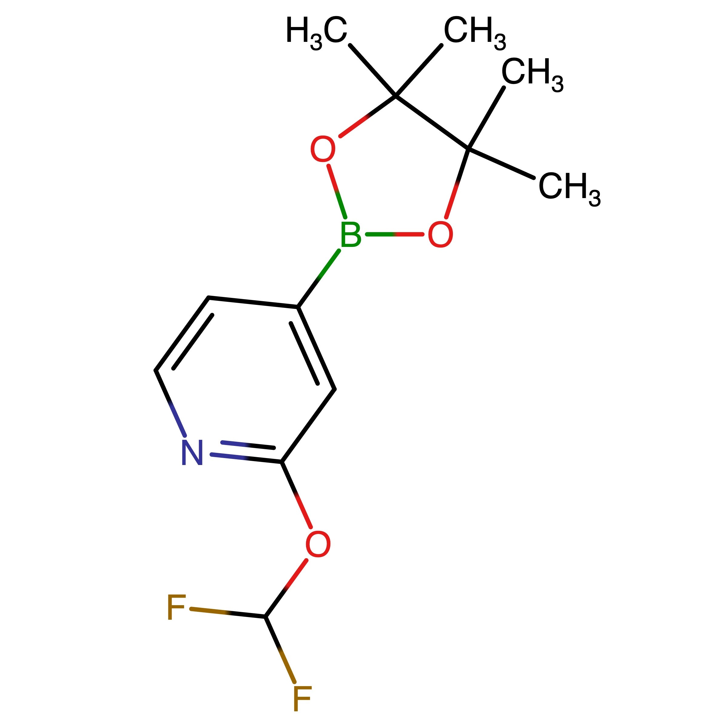 CAS 1628116-87-9 | 2-(Difluoromethoxy)-4-(4,4,5,5-tetramethyl-1,3,2-dioxaborolan-2-yl)pyridine