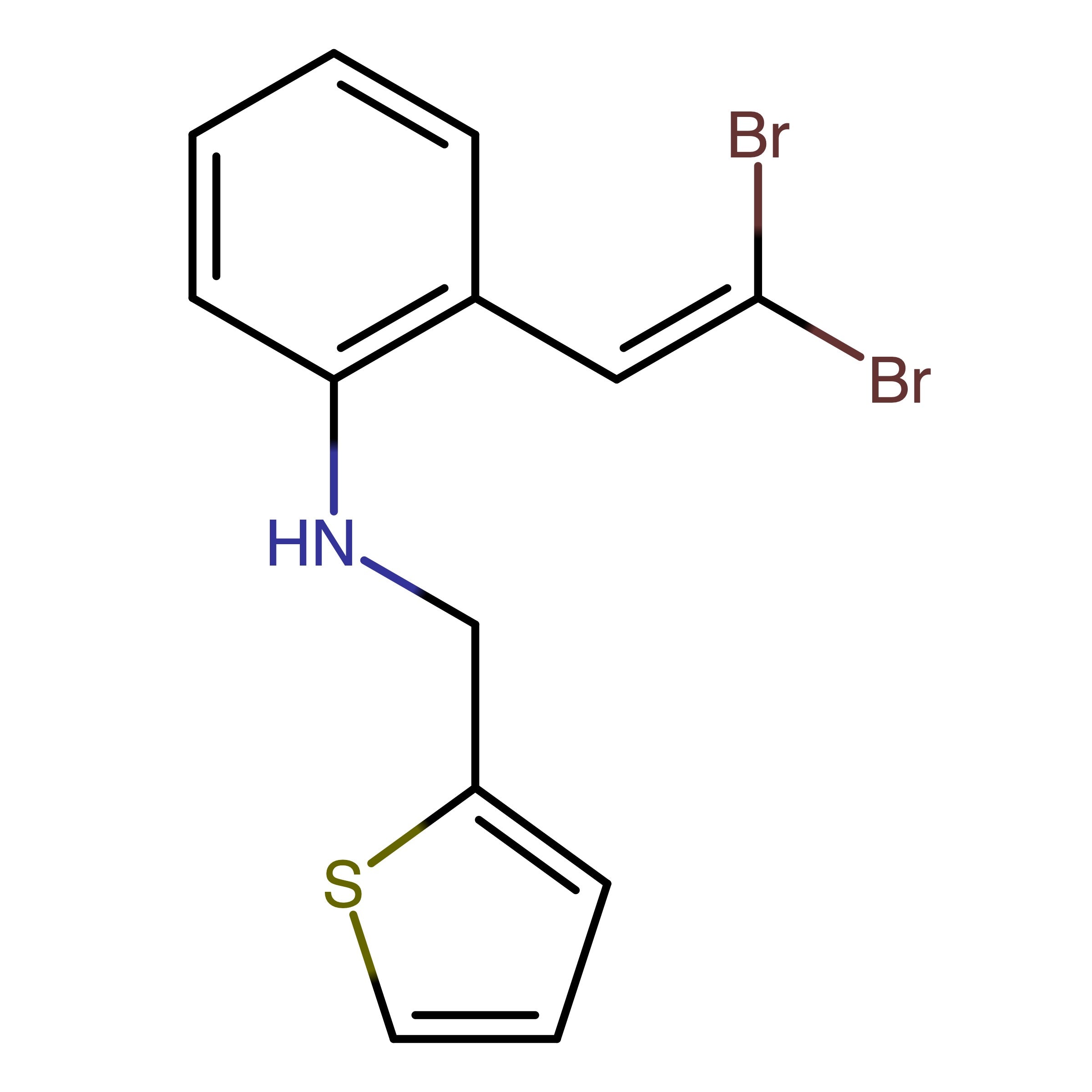 CAS 3023221-82-8 | 2-(2,2-Dibromovinyl)-N-(thiophen-2-ylmethyl)aniline