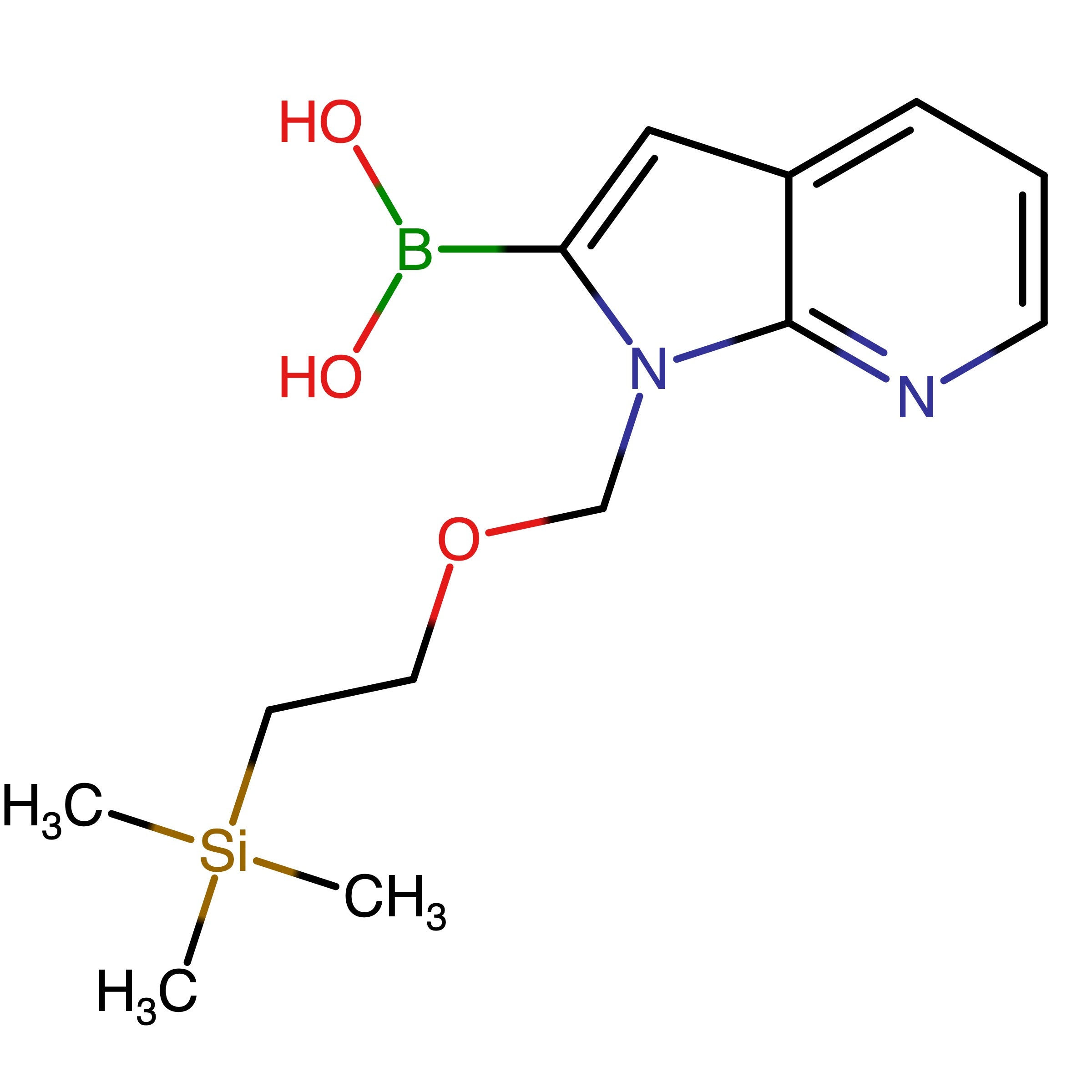CAS 1286776-82-6 | [1-(2-Trimethylsilylethoxymethyl)pyrrolo[2,3-b]pyridin-2-yl]boronic acid | MFCD23701687