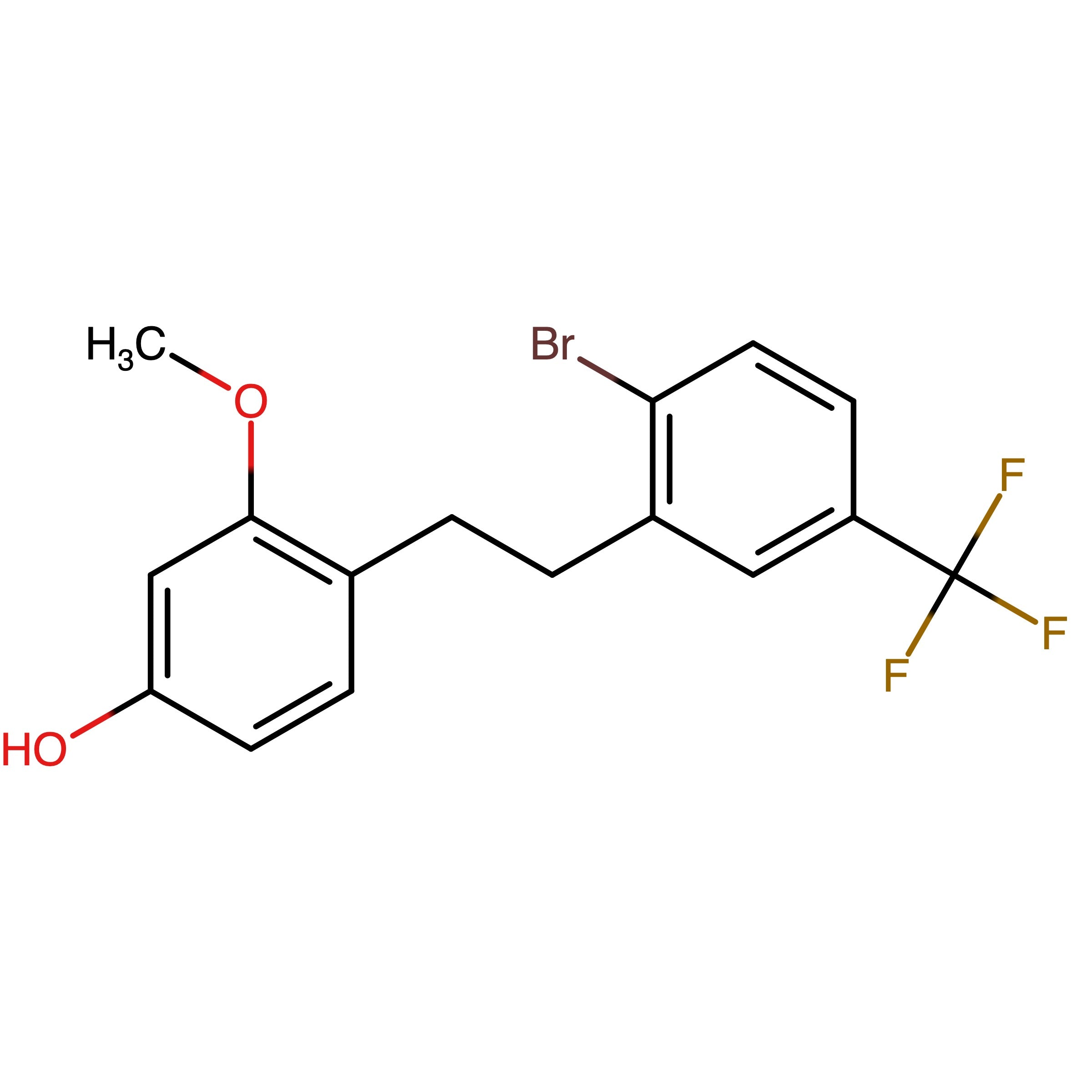 CAS 3016369-80-2 | 4-(2-Bromo-5-(trifluoromethyl)phenethyl)-3-methoxyphenol