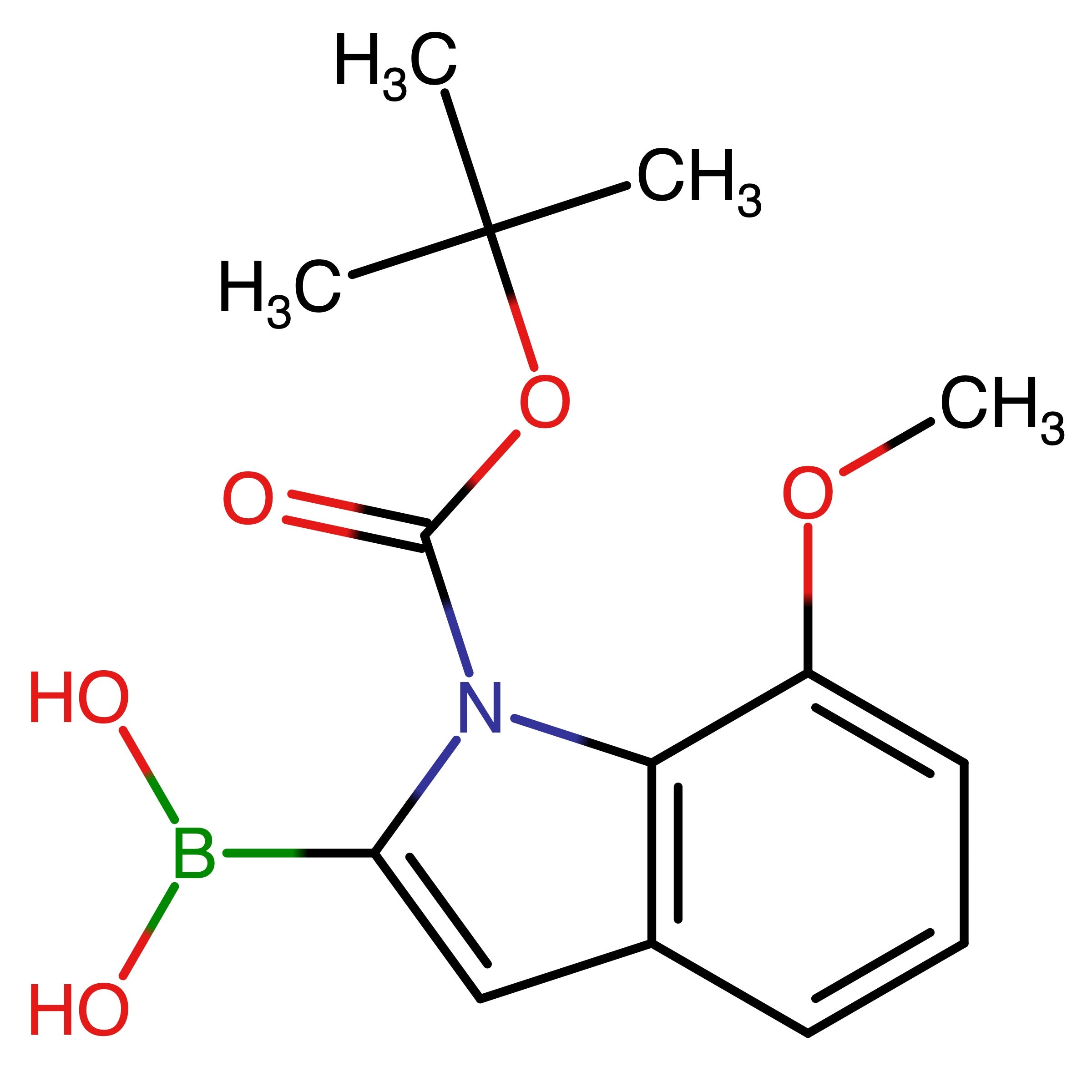 CAS 913835-81-1 | (1-(tert-Butoxycarbonyl)-7-methoxy-1H-indol-2-yl)boronic acid | MFCD08689542