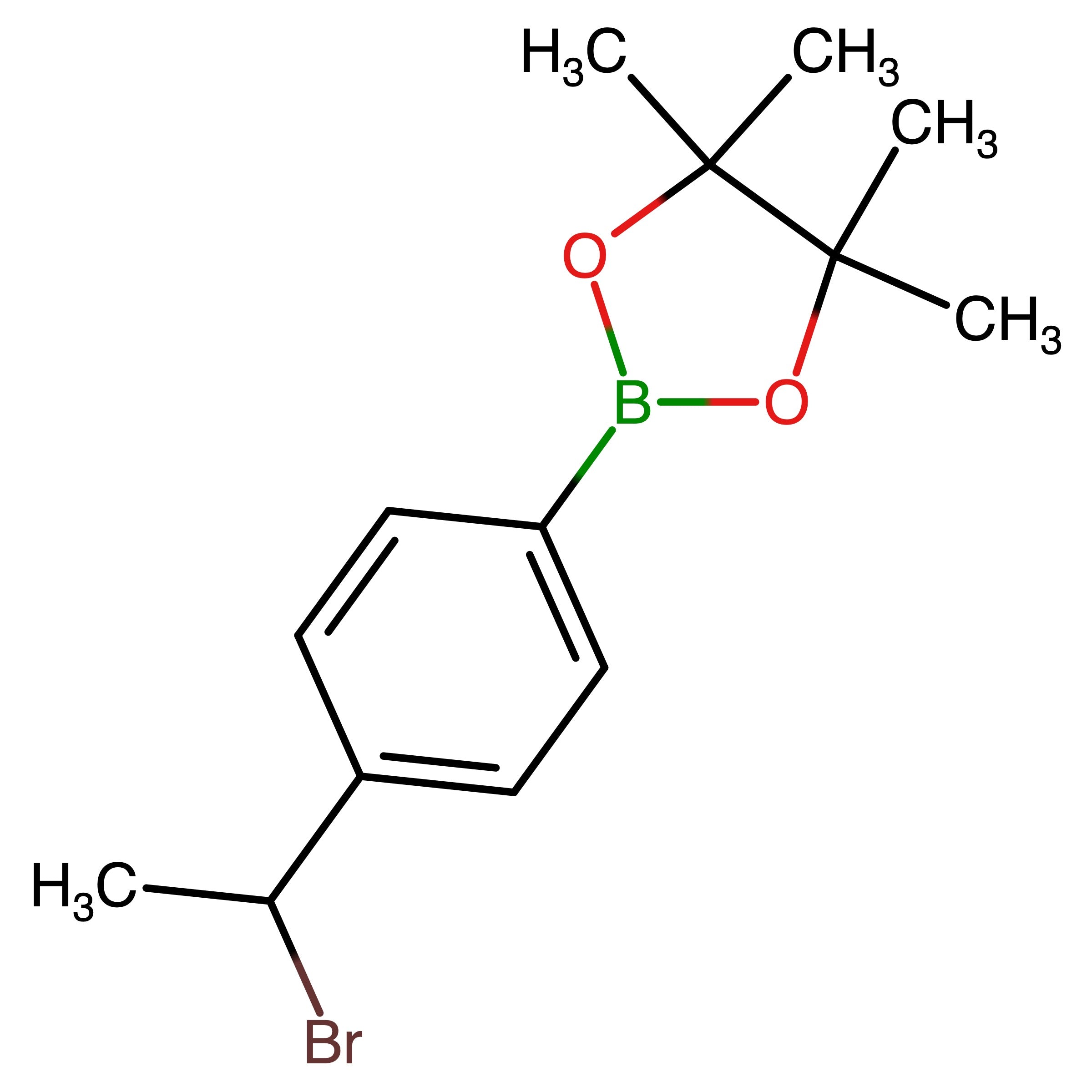 CAS 1422655-36-4 | 2-[4-(1-Bromoethyl)phenyl]-4,4,5,5-tetramethyl-1,3,2-dioxaborolane | MFCD24386346