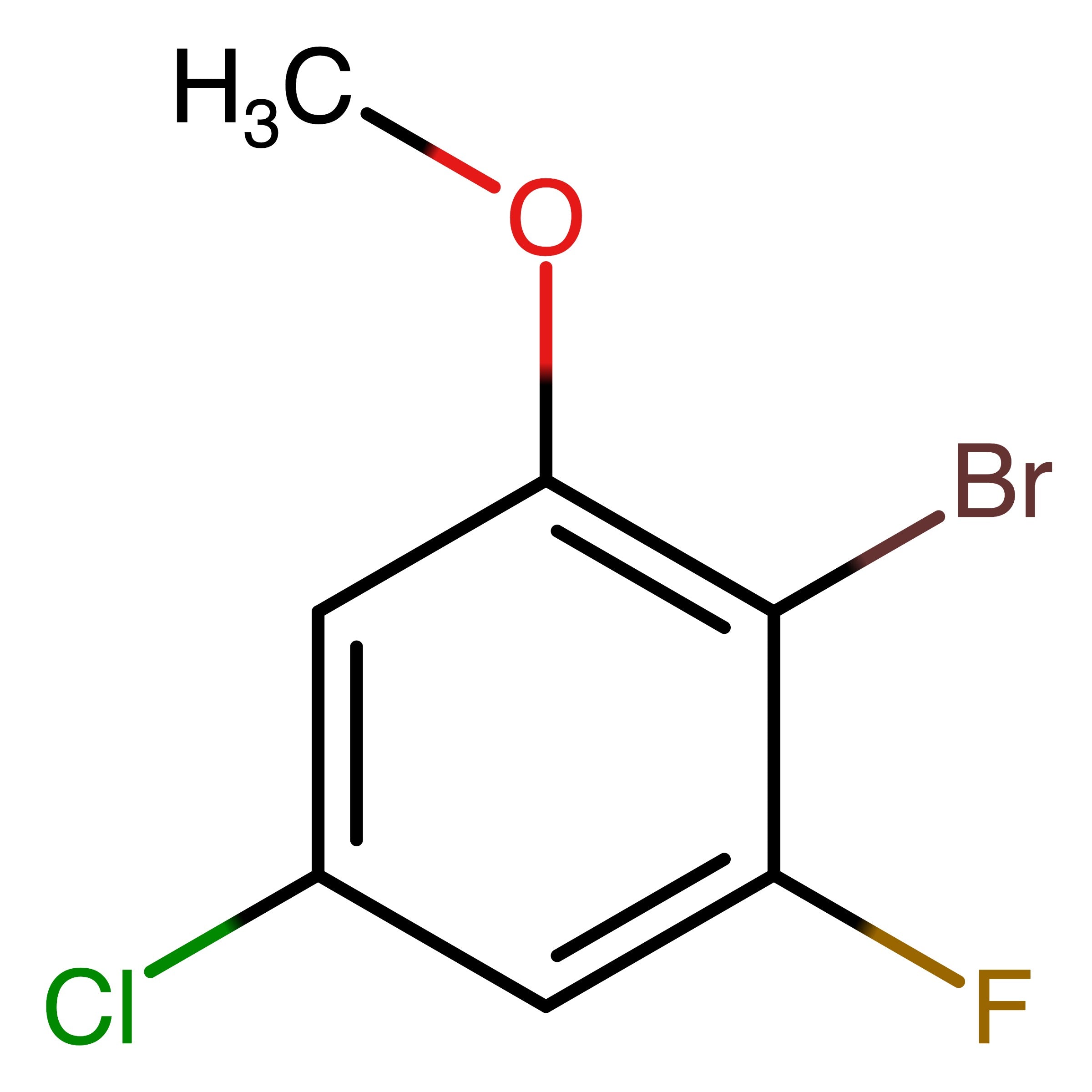 CAS 2091715-14-7 | 2-Bromo-5-chloro-1-fluoro-3-methoxybenzene