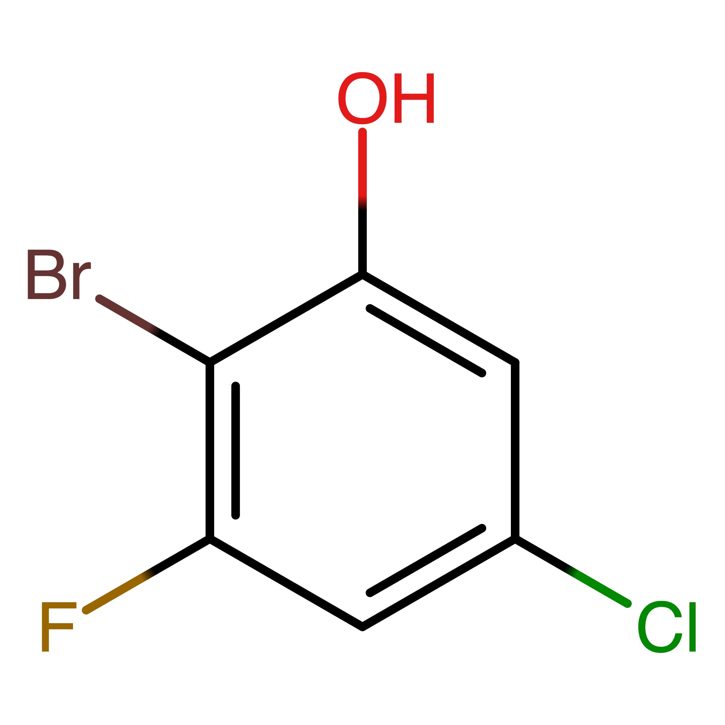 CAS 1805479-11-1 | 2-Bromo-5-chloro-3-fluorophenol | MFCD28734032