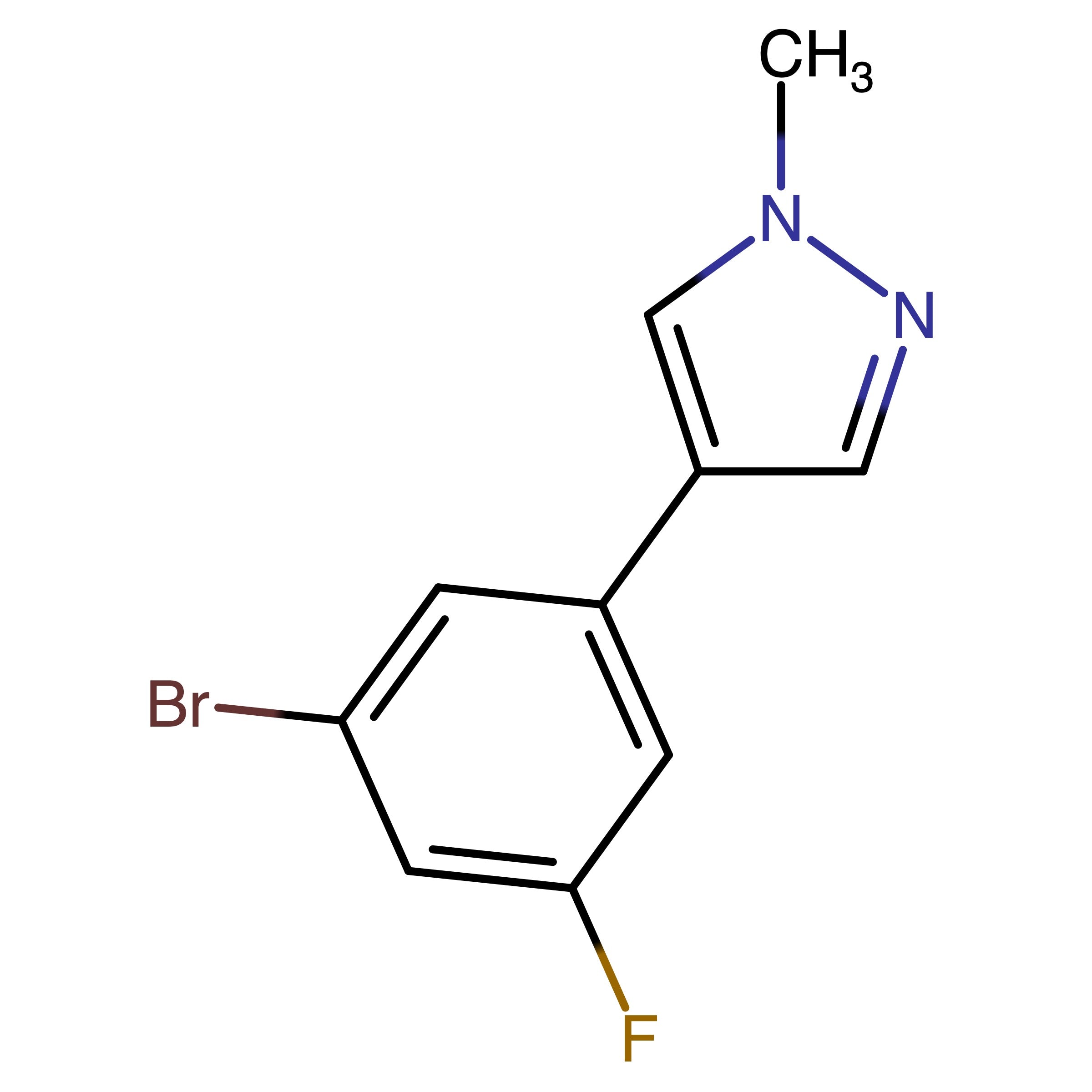 4-(3-Bromo-5-fluorophenyl)-1-methyl-1H-pyrazole