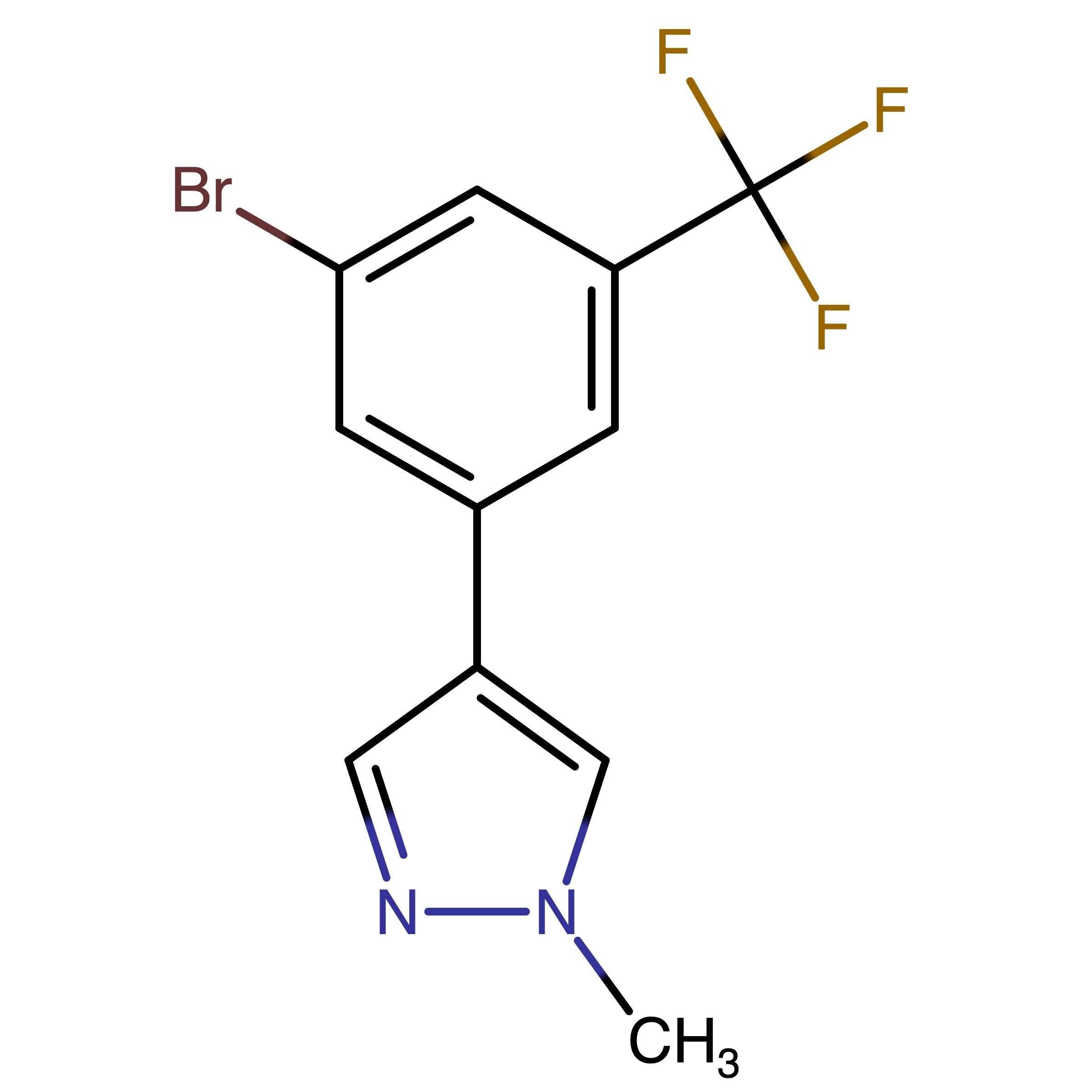 4-(3-Bromo-5-(trifluoromethyl)phenyl)-1-methyl-1H-pyrazole