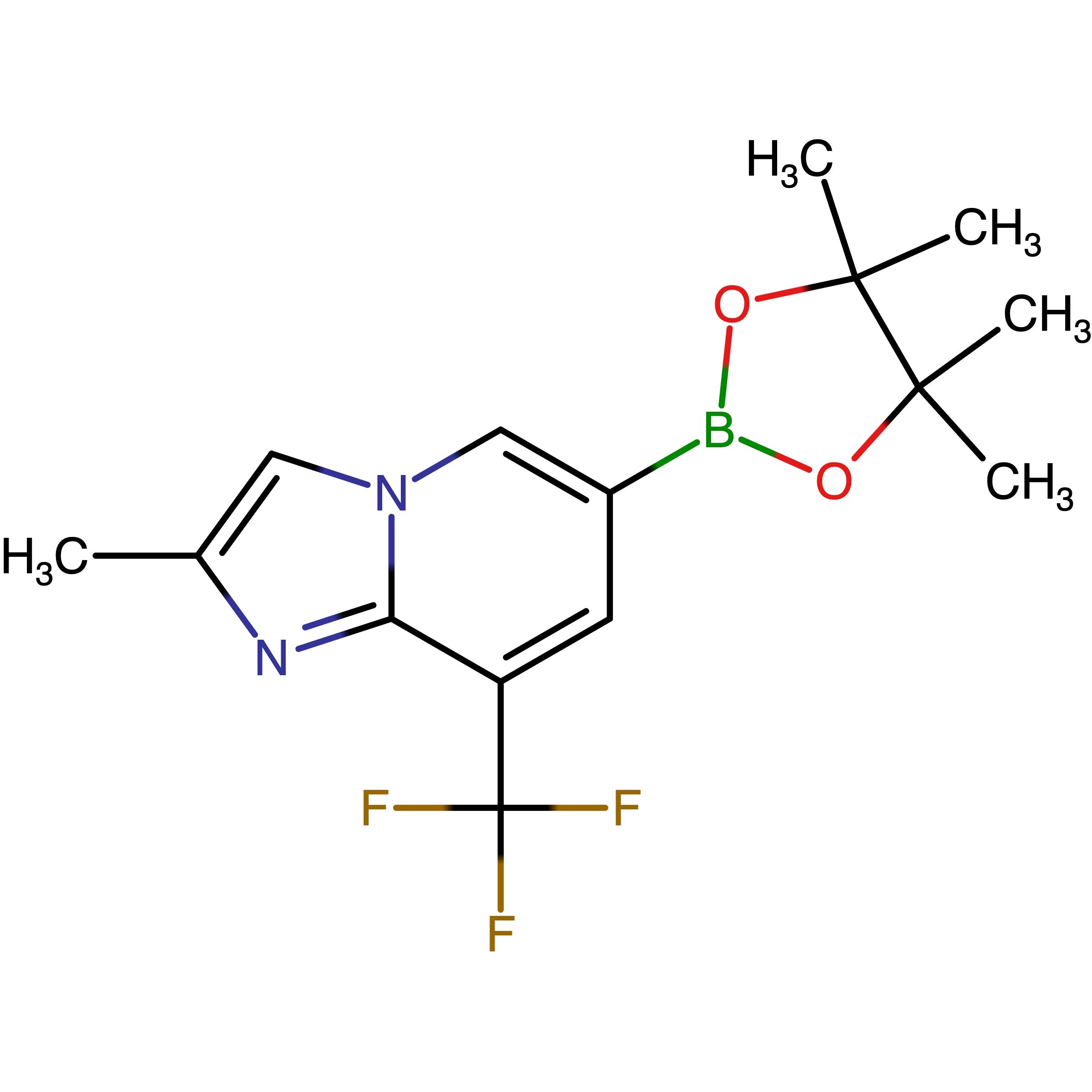 CAS 2724265-33-0 | 2-Methyl-6-(4,4,5,5-tetramethyl-1,3,2-dioxaborolan-2-yl)-8-(trifluoromethyl)imidazo[1,2-a]pyridine
