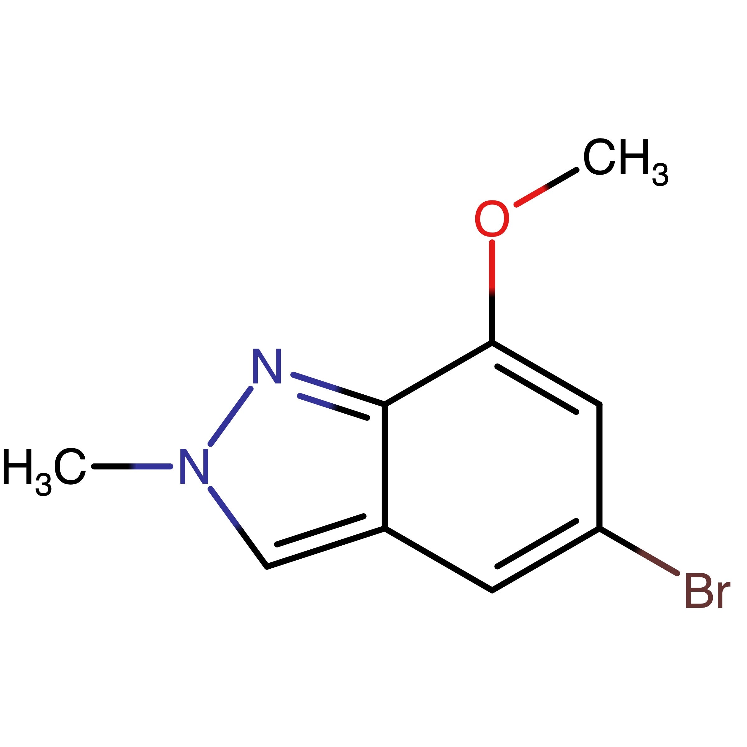 CAS 2851972-49-9 | 5-Bromo-7-methoxy-2-methyl-2H-indazole | MFCD35079045