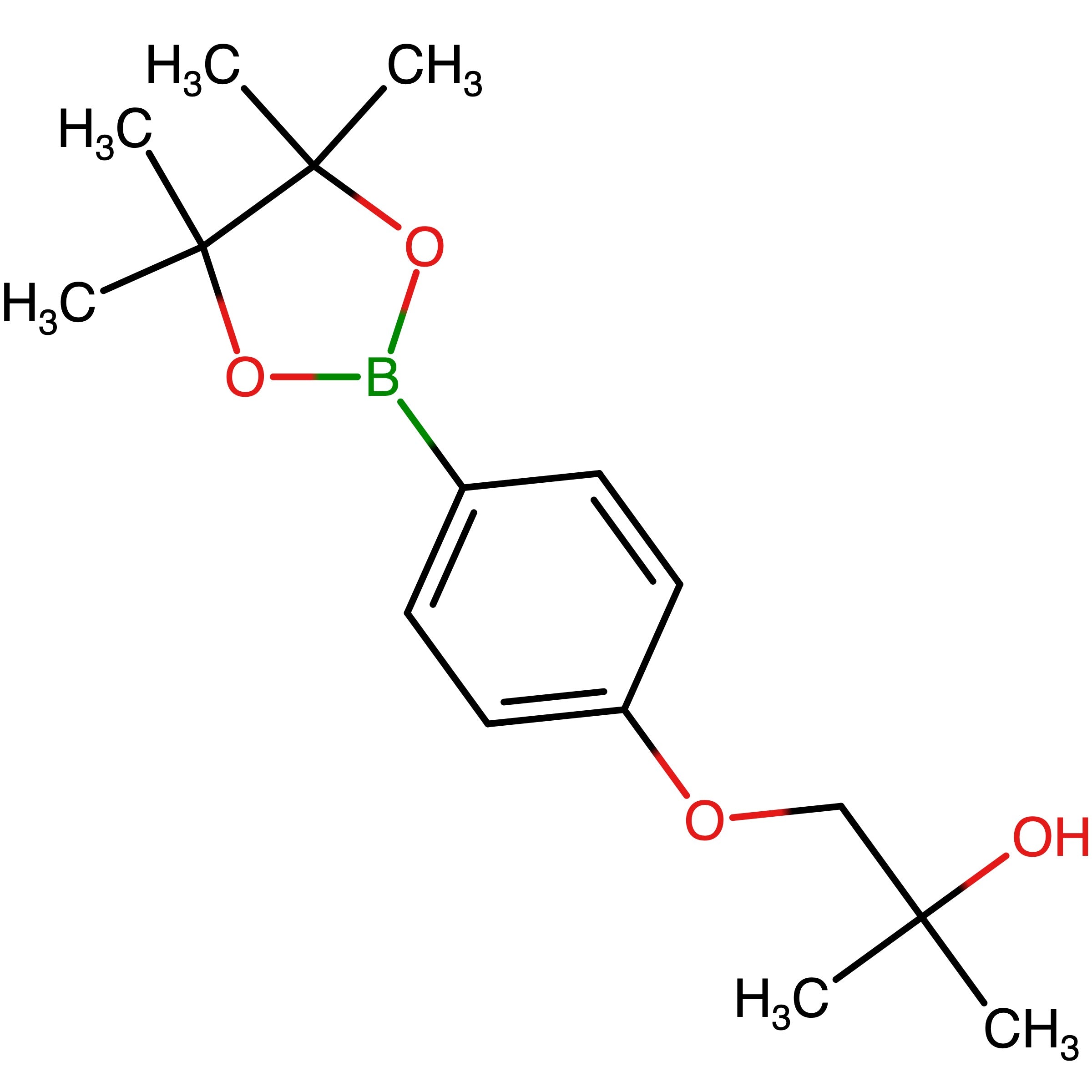 CAS 1415793-95-1 | 2-Methyl-1-(4-(4,4,5,5-tetramethyl-1,3,2-dioxaborolan-2-yl)phenoxy)propan-2-ol | MFCD29053932