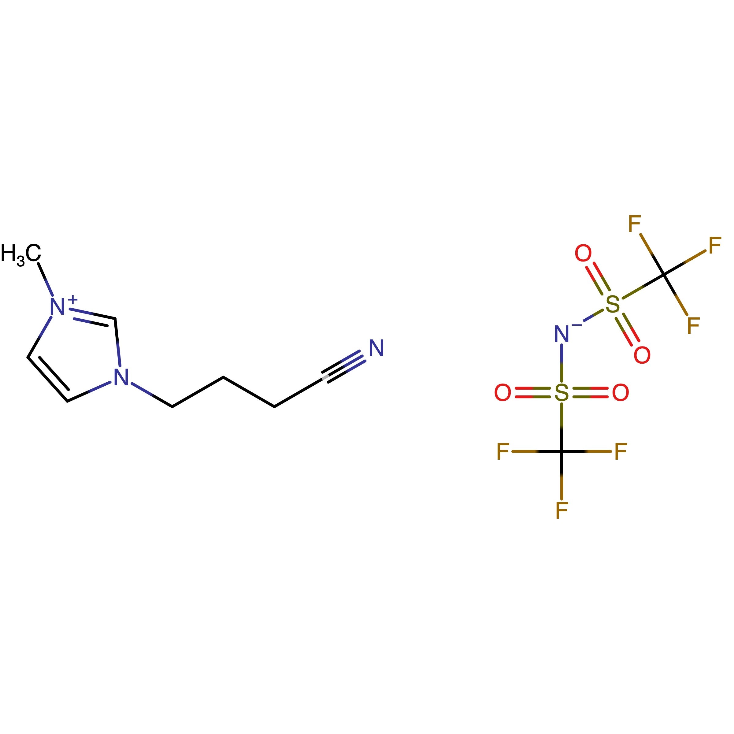 CAS 778593-18-3 | 1-(3-Cyanopropyl)-3-methylimidazolium bis(trifluoromethane)sulfonimide