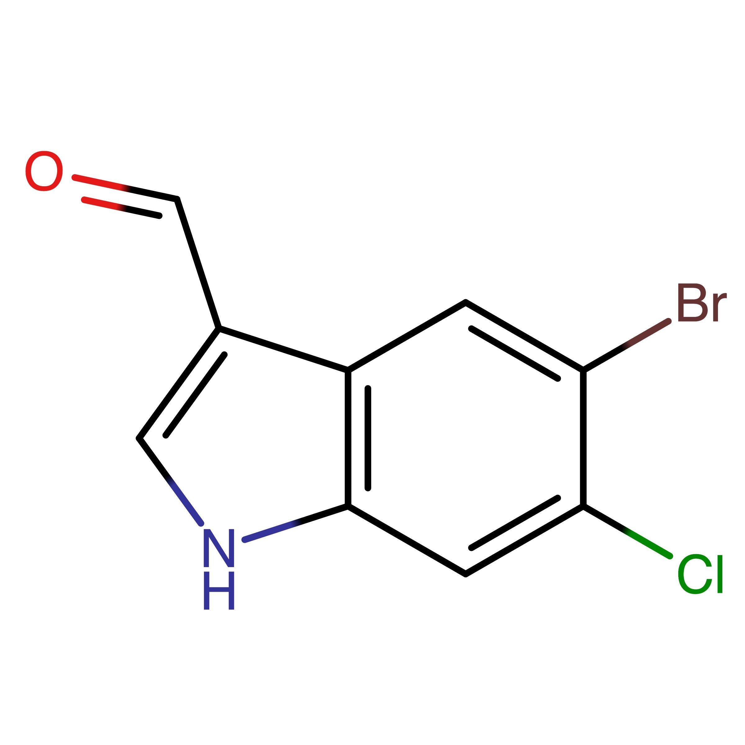 CAS 1467059-87-5 | 5-Bromo-6-chloro-1H-indole-3-carbaldehyde | MFCD27987751