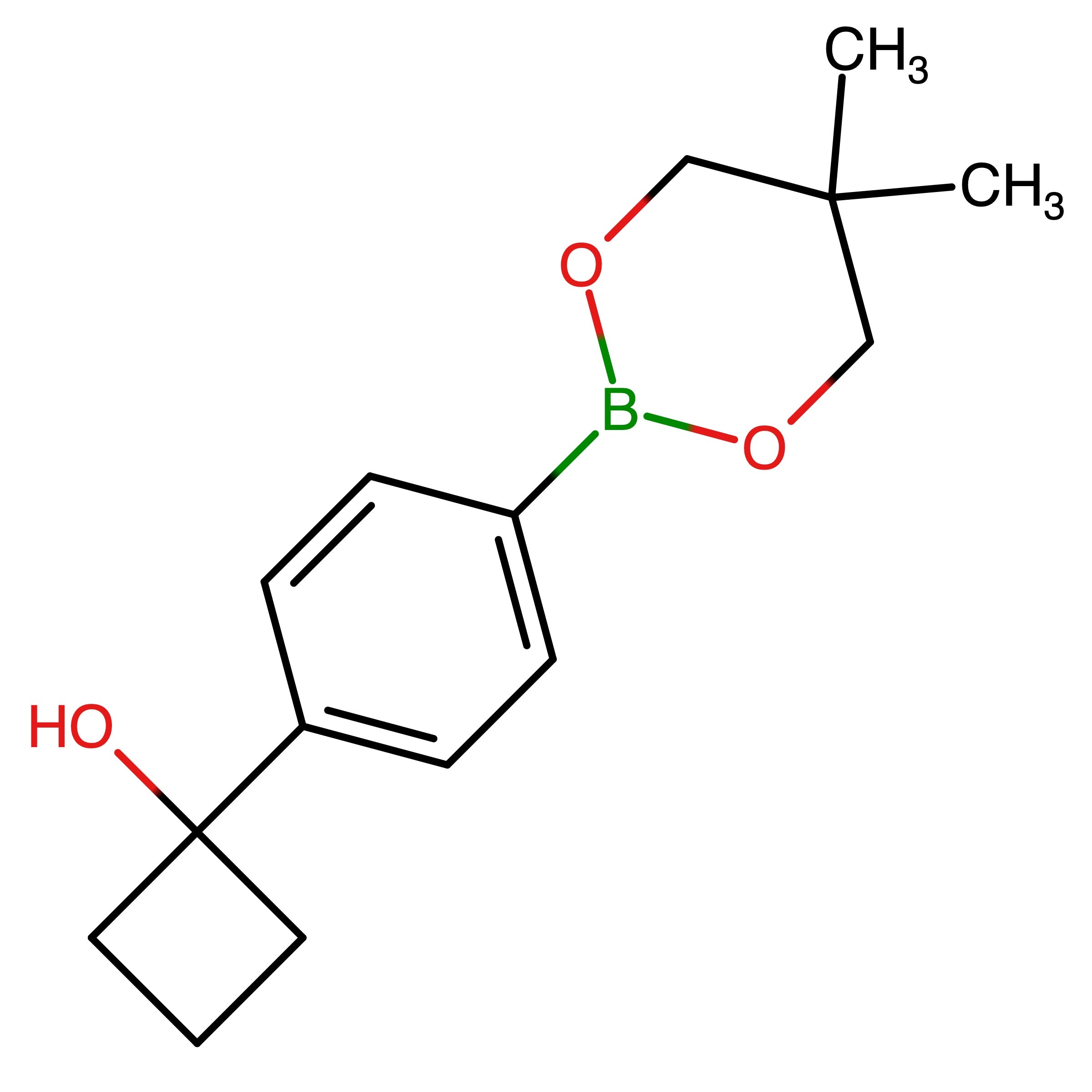 CAS 1467059-89-7 | 1-(4-(5,5-Dimethyl-1,3,2-dioxaborinan-2-yl)phenyl)cyclobutan-1-ol | MFCD28133714
