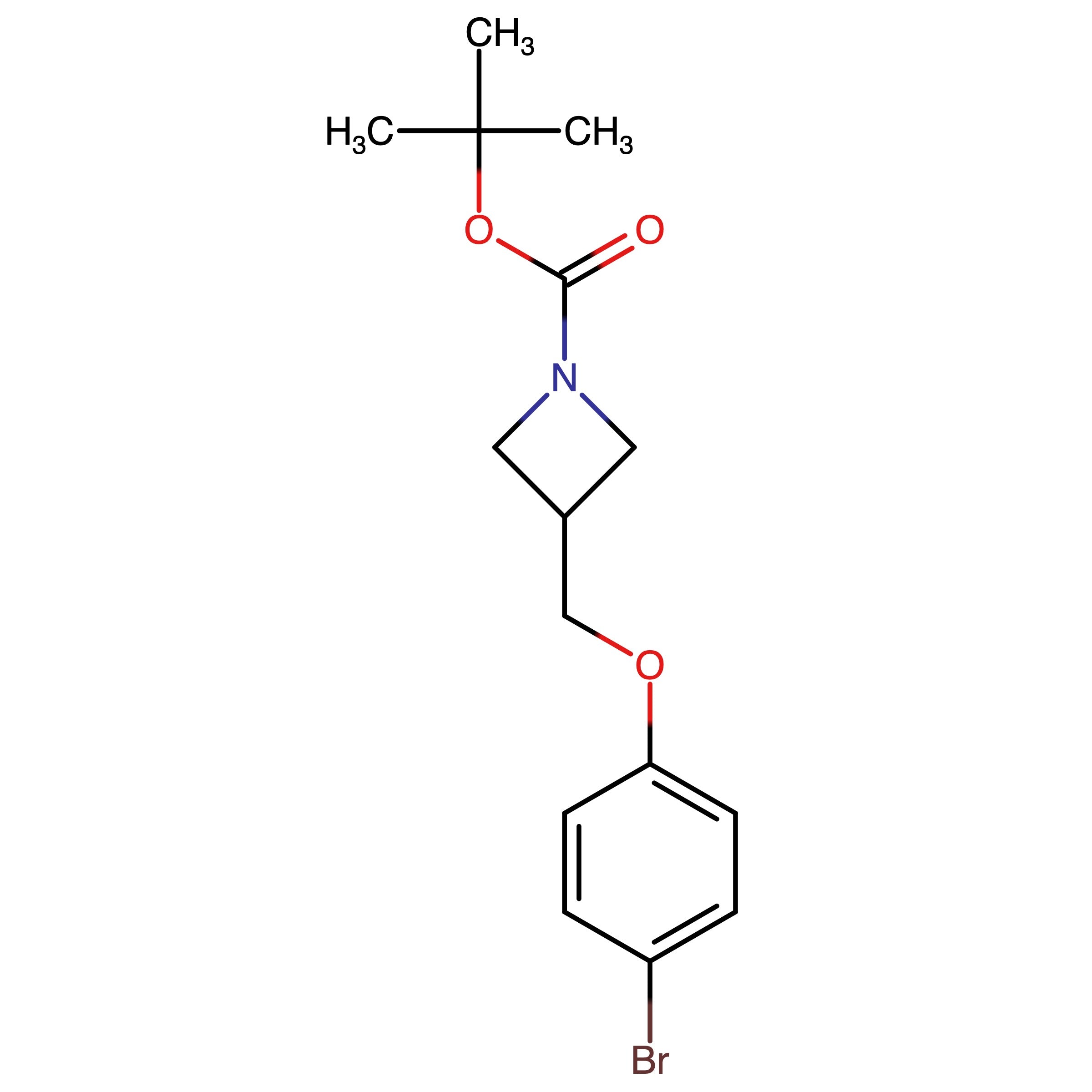 CAS 1422524-58-0 | tert-Butyl 3-((4-bromophenoxy)methyl)azetidine-1-carboxylate | MFCD28133718