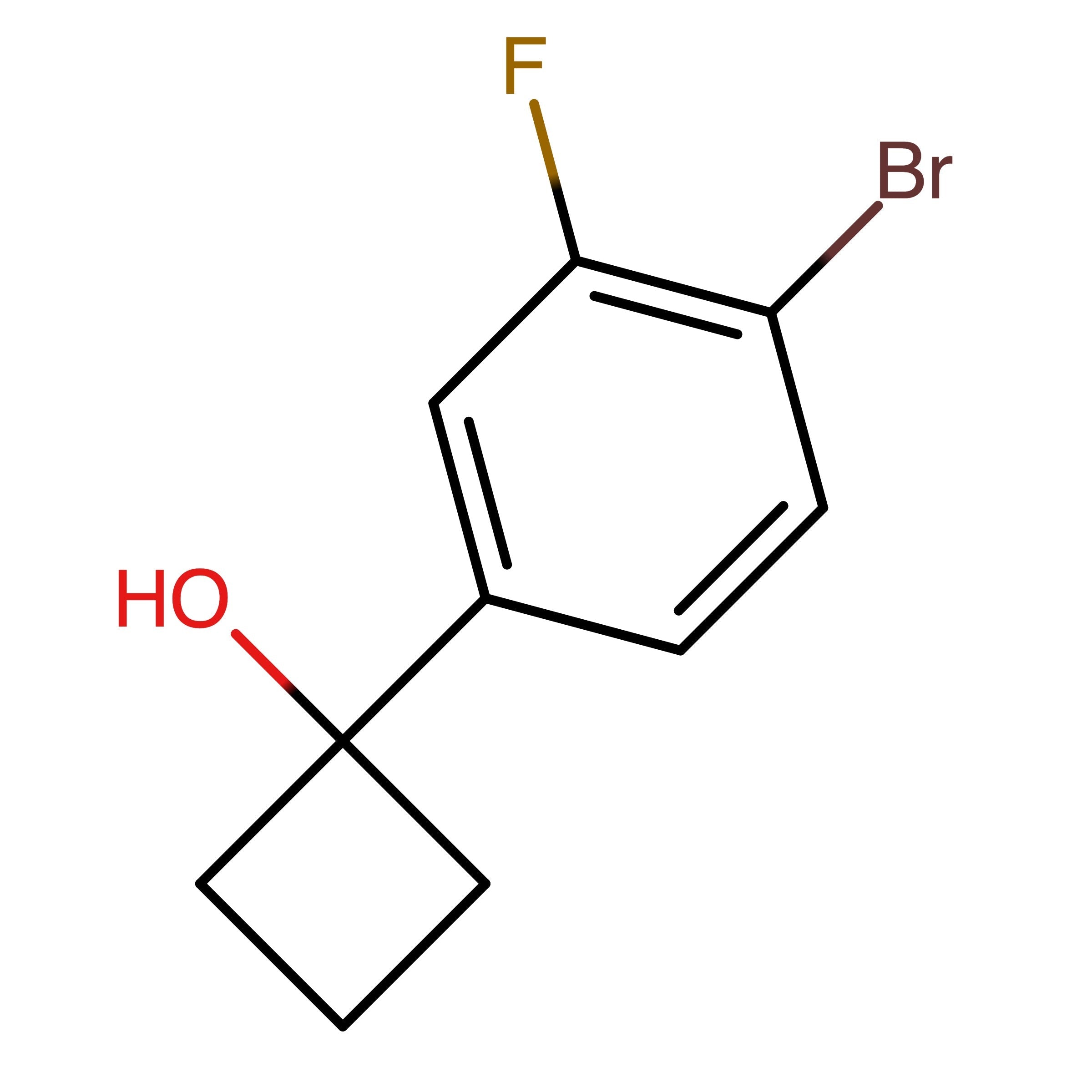 CAS 1467060-16-7 | 1-(4-Bromo-3-fluorophenyl)cyclobutan-1-ol | MFCD28133725