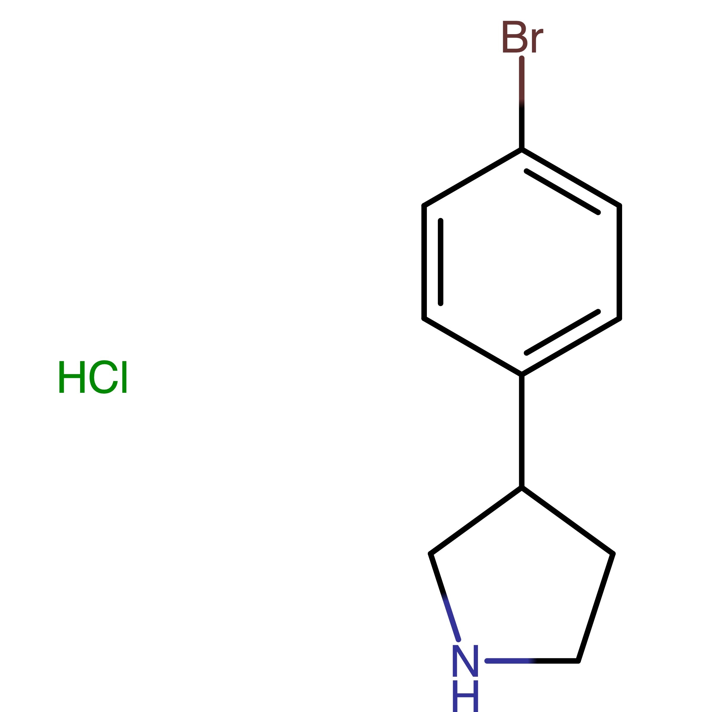 CAS 1187931-39-0 | 3-(4-Bromophenyl)pyrrolidine hydrochloride | MFCD09997901