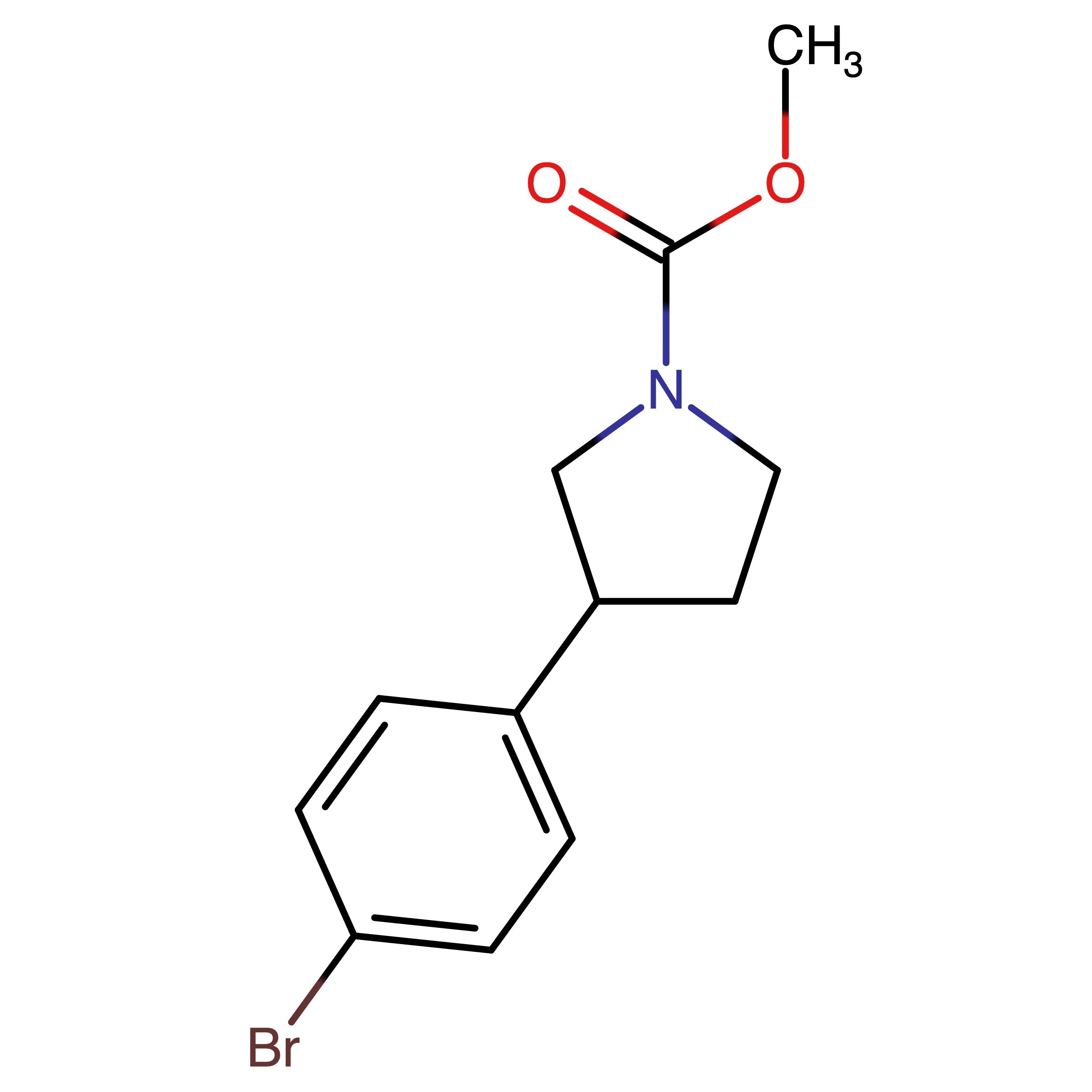 CAS 1467060-19-0 | Methyl 3-(4-bromophenyl)pyrrolidine-1-carboxylate | MFCD28133727