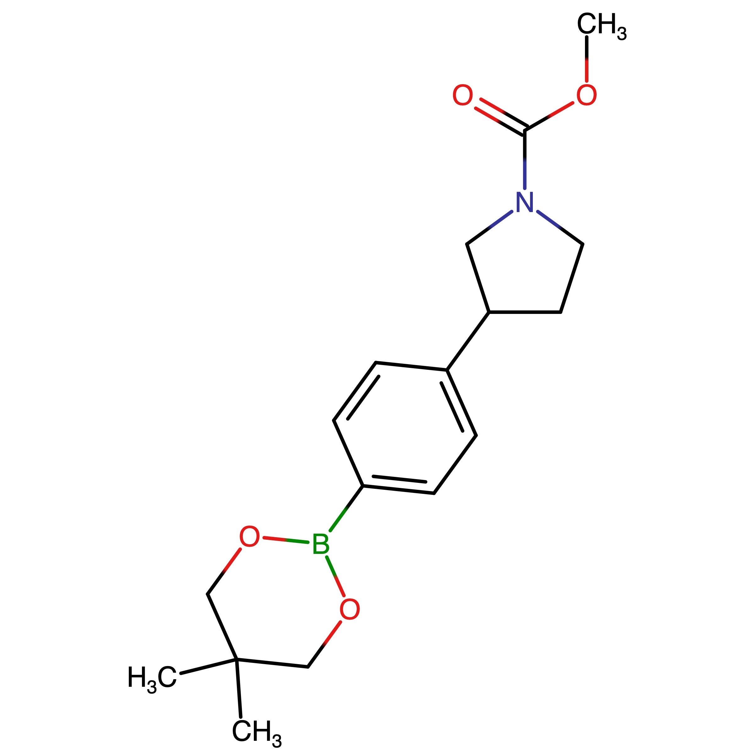 CAS 1467060-20-3 | Methyl 3-(4-(5,5-dimethyl-1,3,2-dioxaborinan-2-yl)phenyl)pyrrolidine-1-carboxylate | MFCD28133728