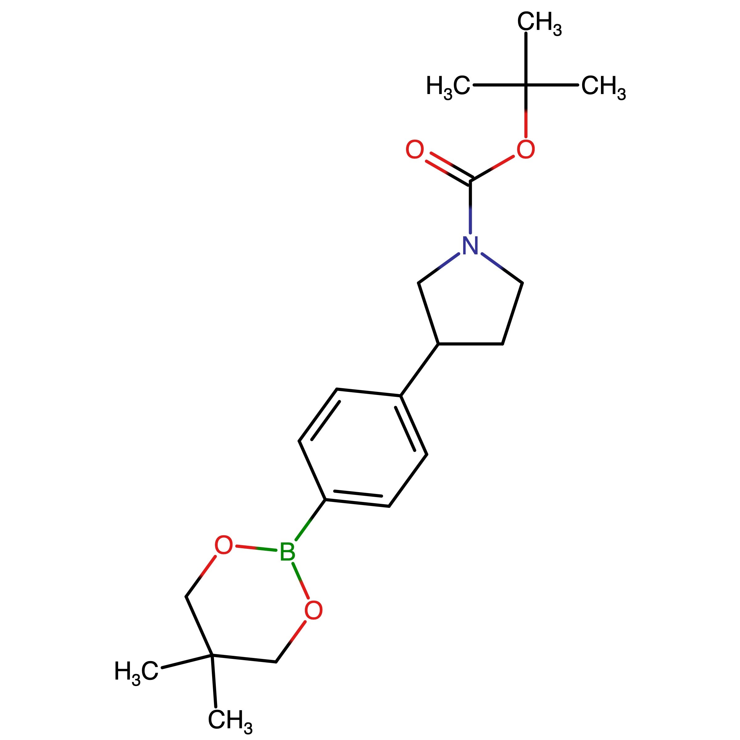 CAS 1467060-29-2 | tert-Butyl 3-(4-(5,5-dimethyl-1,3,2-dioxaborinan-2-yl)phenyl)pyrrolidine-1-carboxylate | MFCD28133733