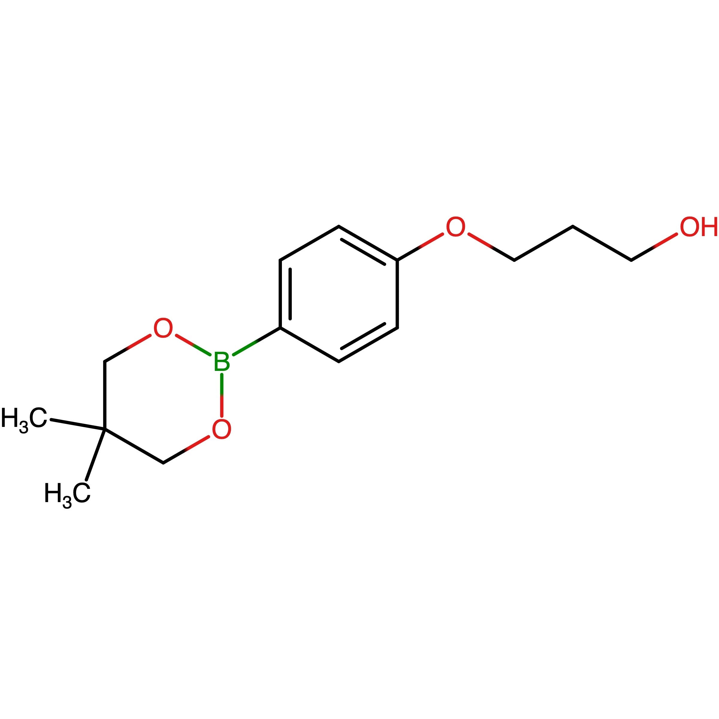 CAS 1467060-52-1 | 3-(4-(5,5-Dimethyl-1,3,2-dioxaborinan-2-yl)phenoxy)propan-1-ol | MFCD28133744