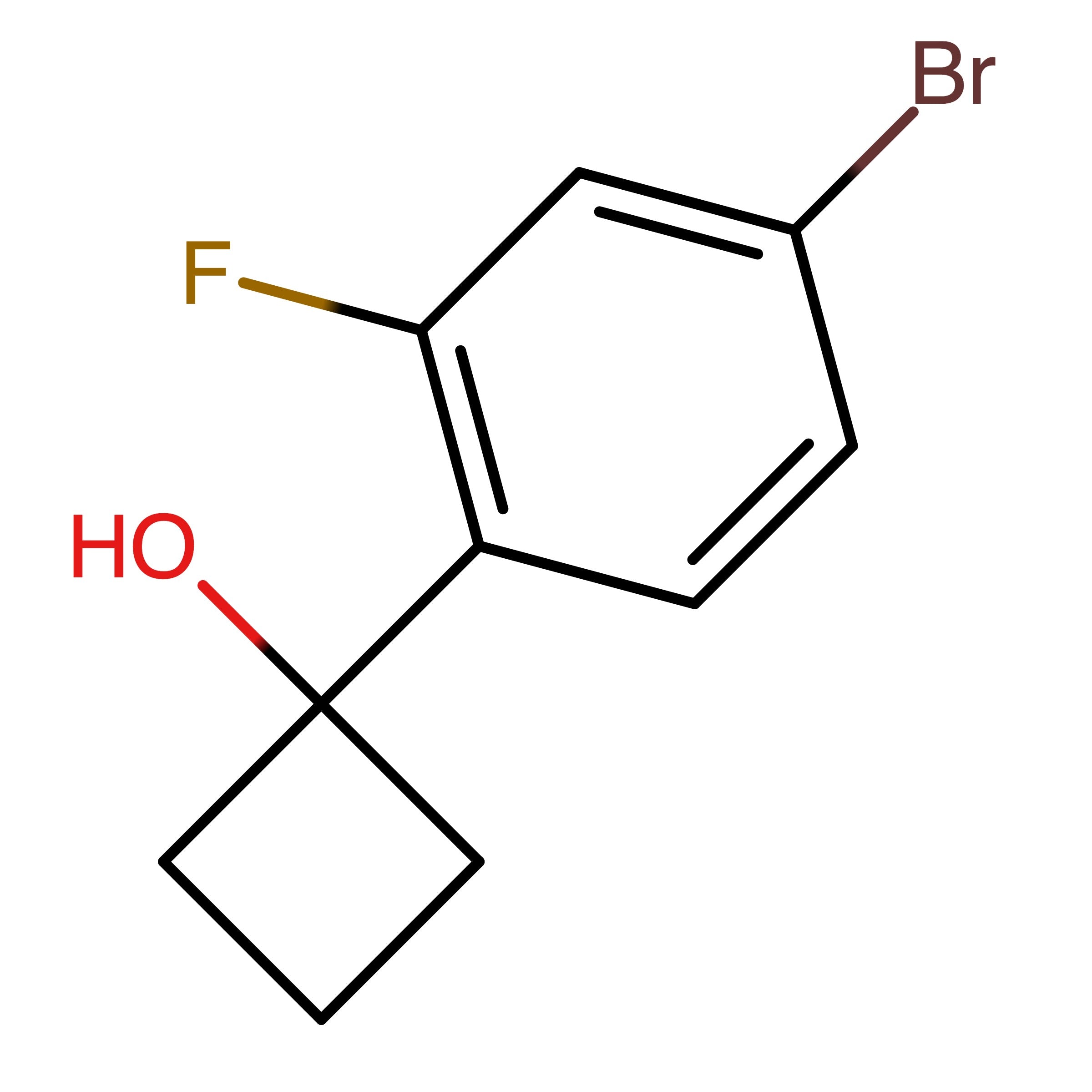 CAS 1075190-02-1 | 1-(4-Bromo-2-fluorophenyl)cyclobutan-1-ol | MFCD23702032