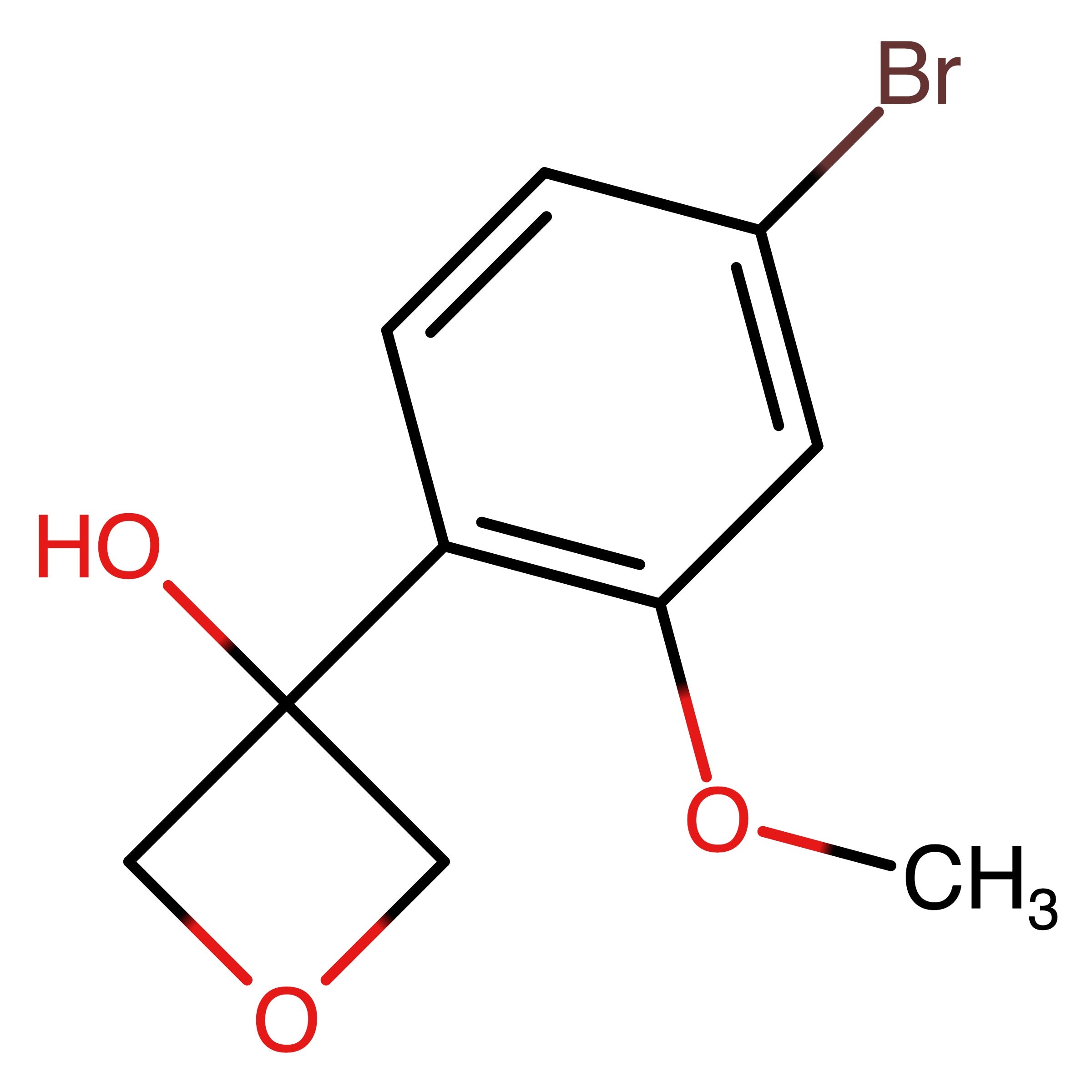 CAS 1467060-99-6 | 3-(4-Bromo-2-methoxyphenyl)oxetan-3-ol | MFCD28133787
